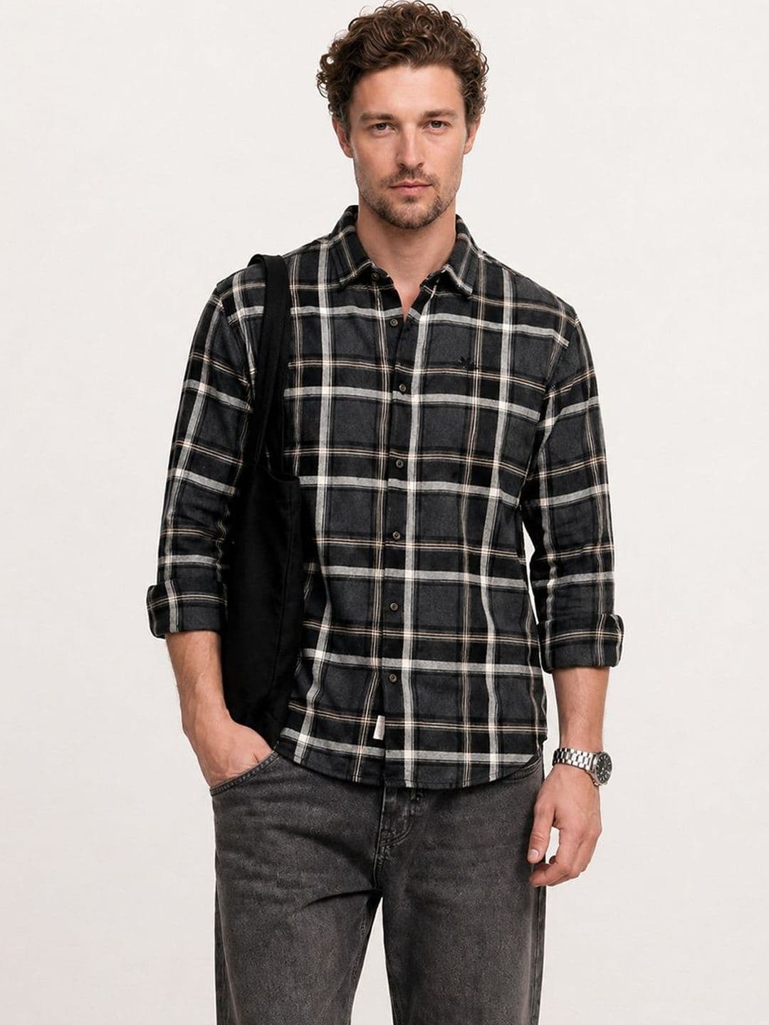 WROGN Men Comfort Checked Casual Shirt - view 1