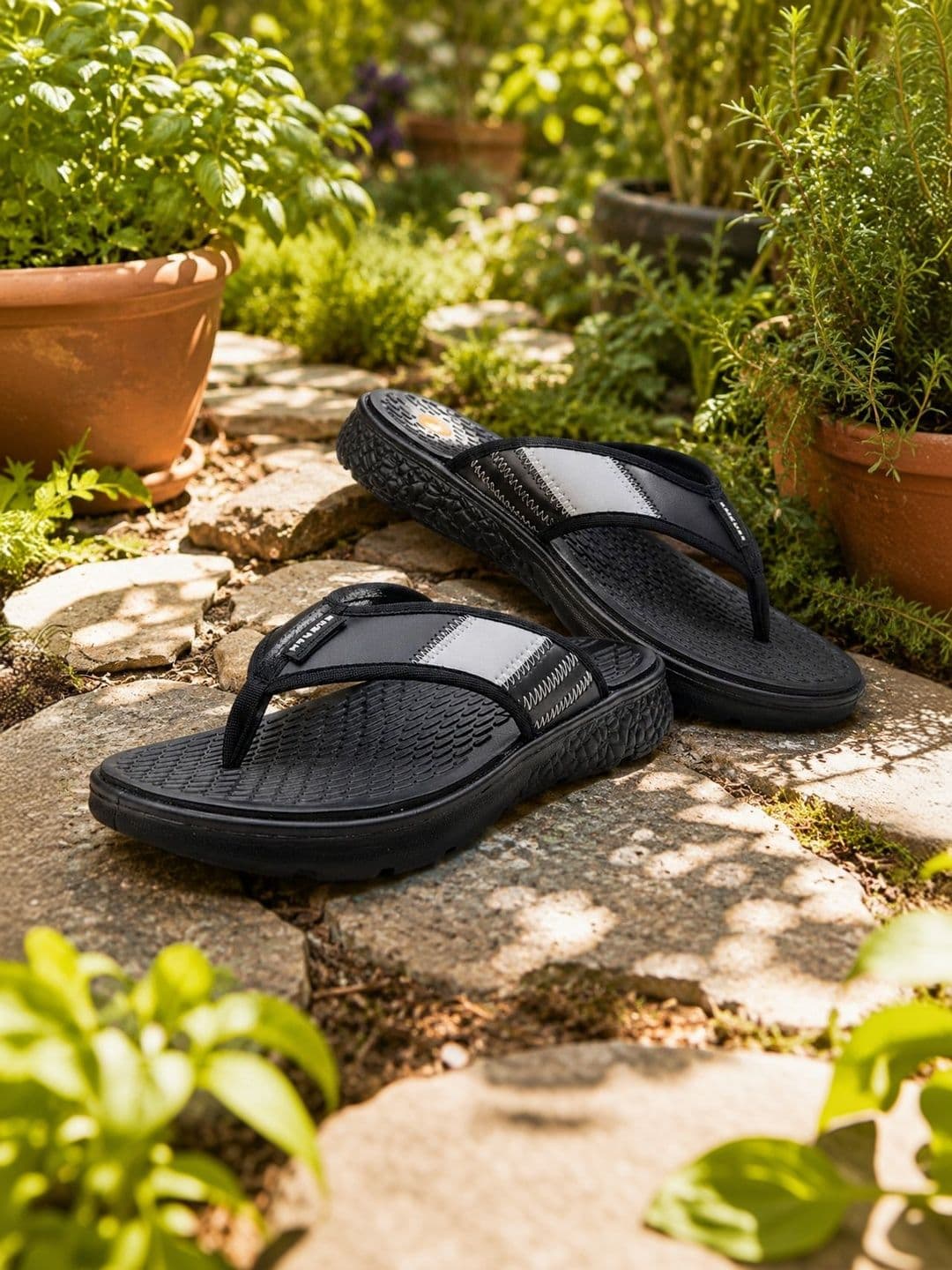 JOOTIYAPA Men Colourblocked Thong Flip-Flops - view 1