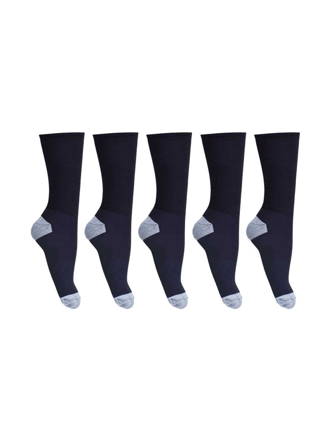 akeet trend Men Pack of 5 Cotton Assorted Colourblocked Calf Length Socks - view 1