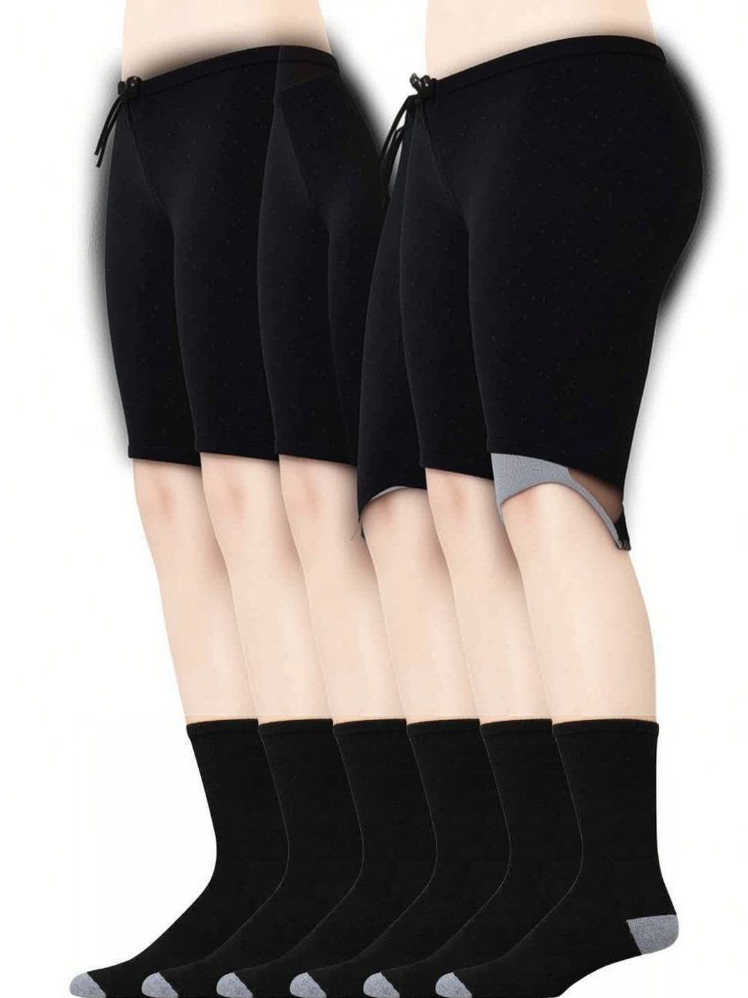 Akeeta Men Pack of 6 Cotton Assorted Colourblocked Calf Length Socks - view 1