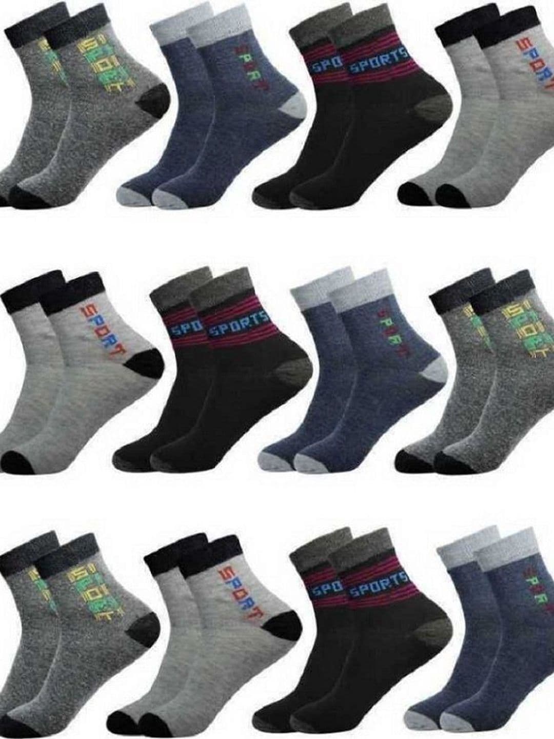 Akeeta Men Cotton Assorted Patterned Above Ankle Socks - view 1