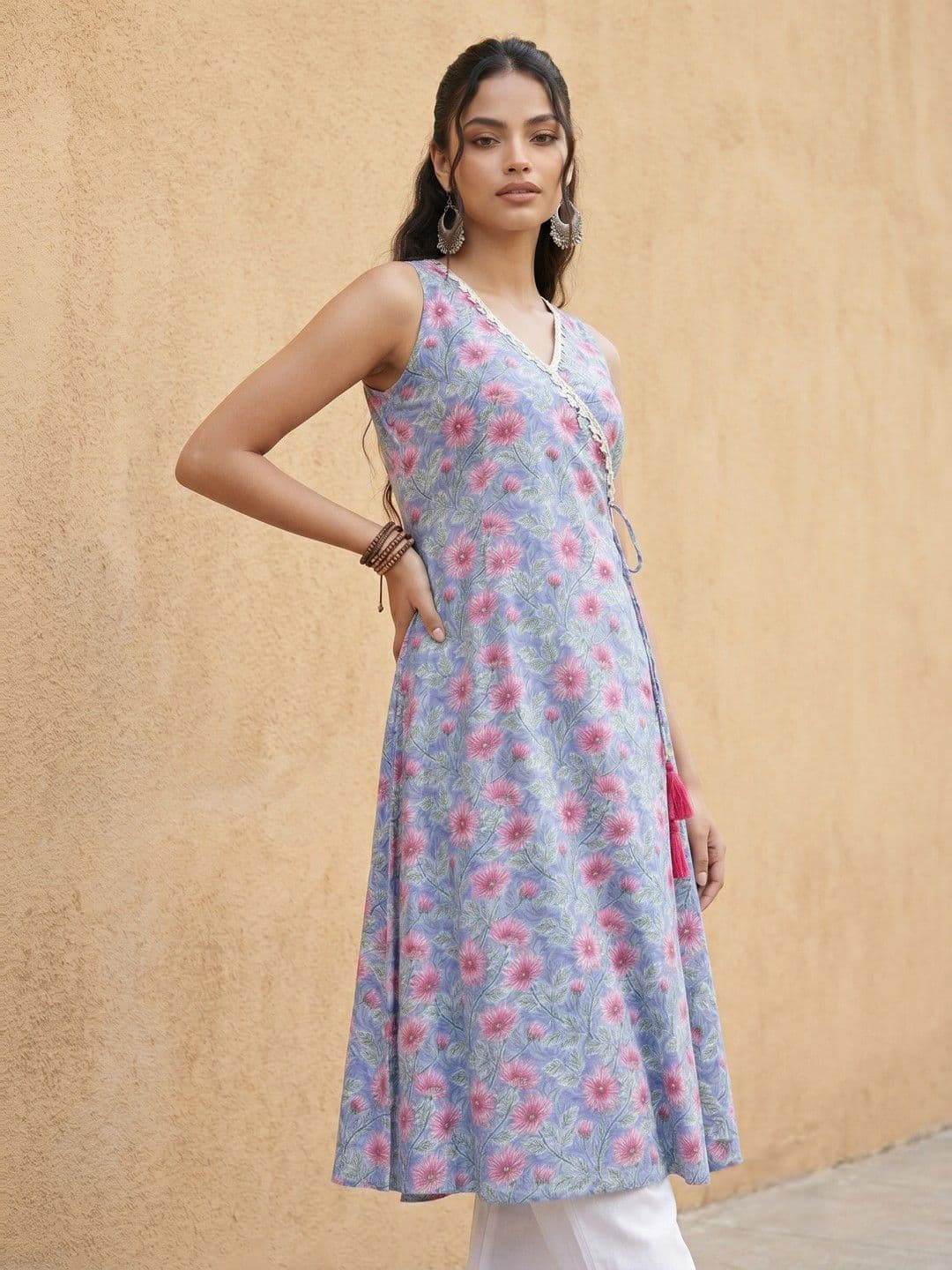 fusion by glitchez Floral Printed Kurta - view 1