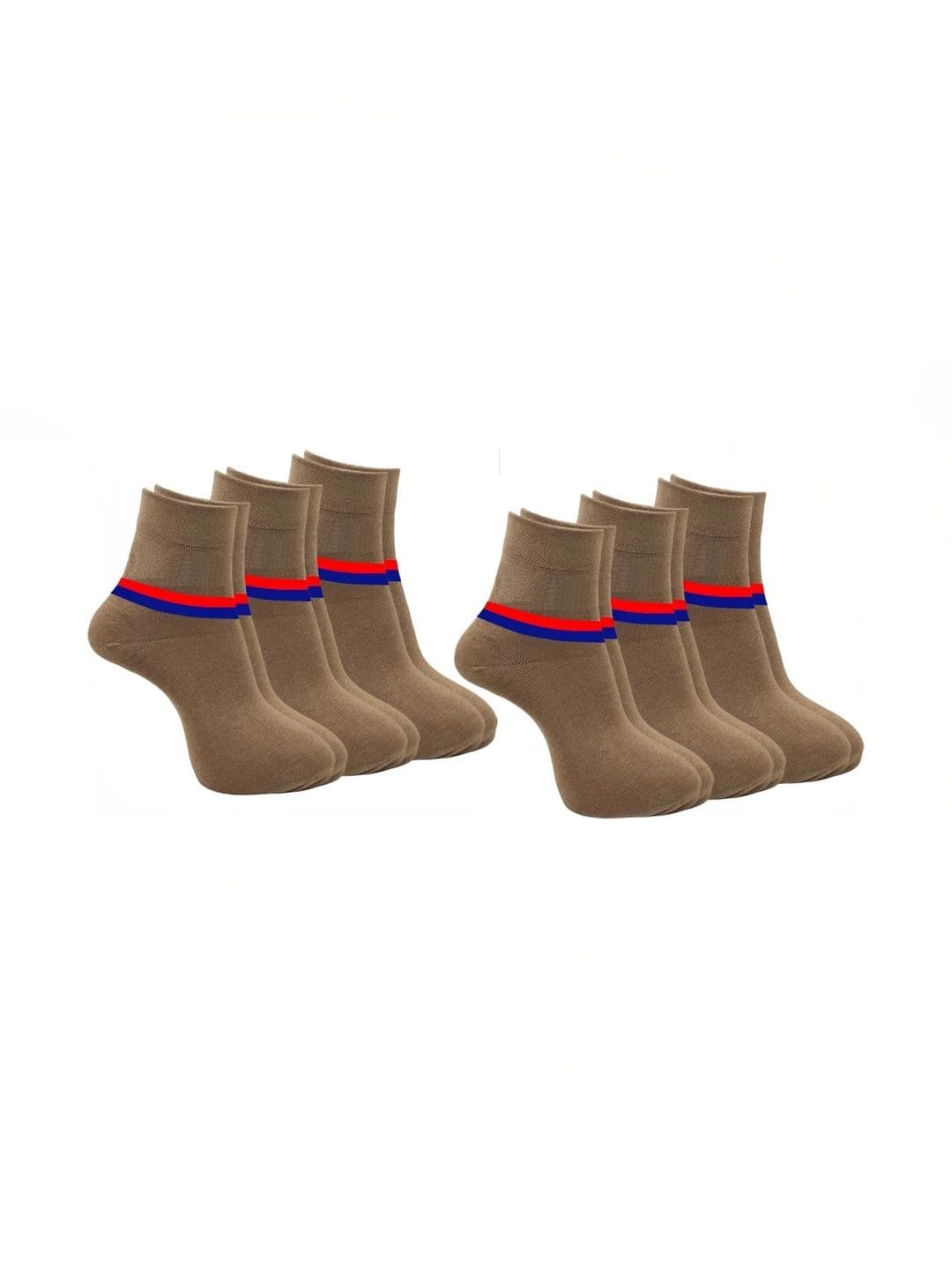 akeet trend Men Pack of 6 Cotton Assorted Striped Ankle Length Socks - view 1