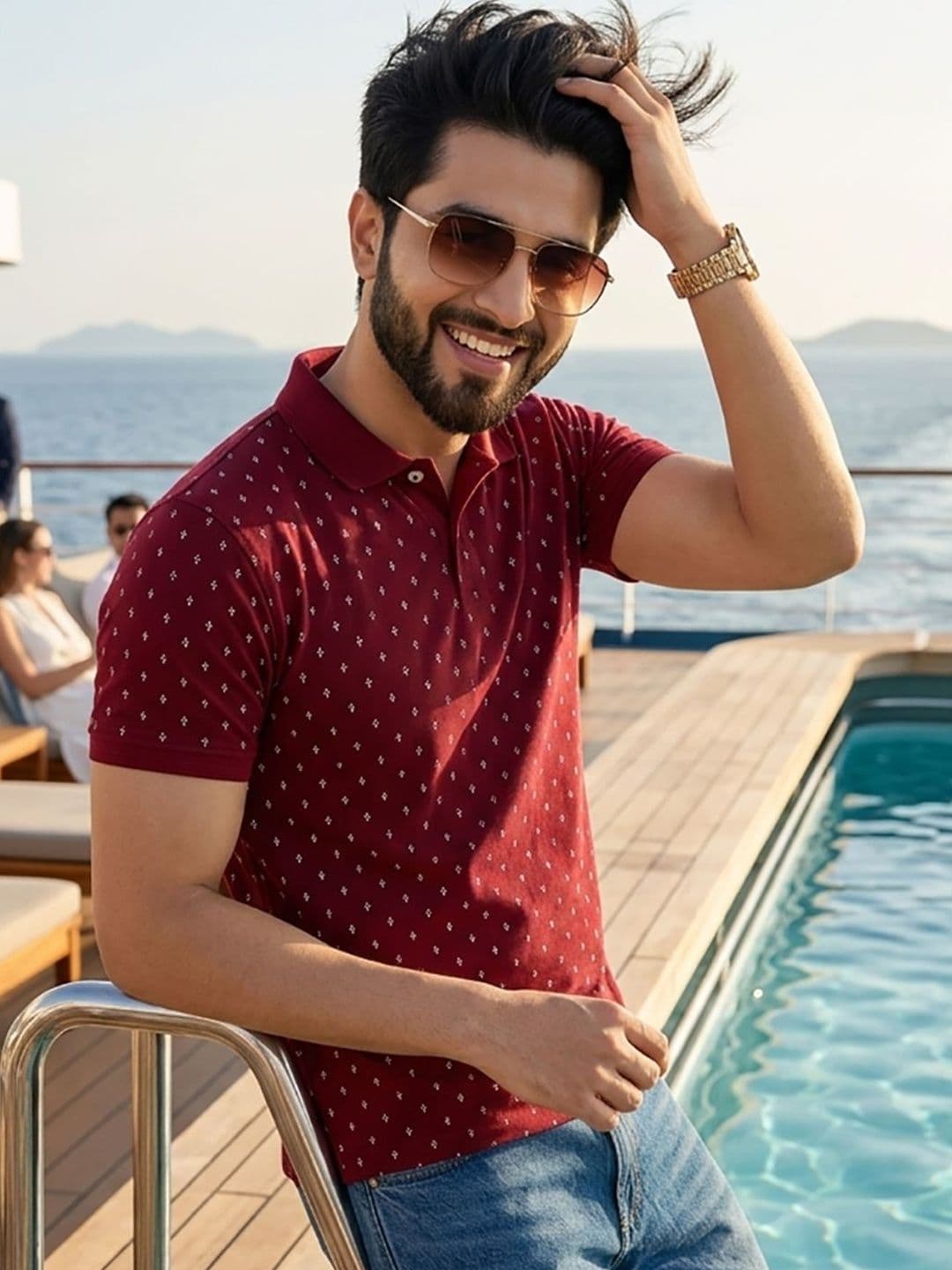 Kook N Keech Conversational Printed Polo Collar T-shirt - view 1
