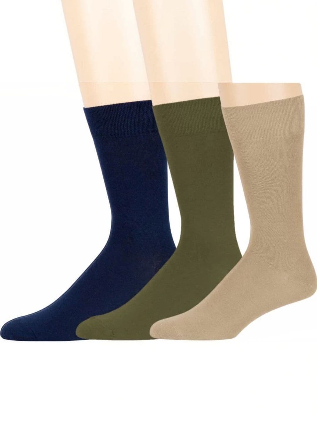 Akeeta Men Pack of 3 Cotton Assorted Calf Length Socks - view 1