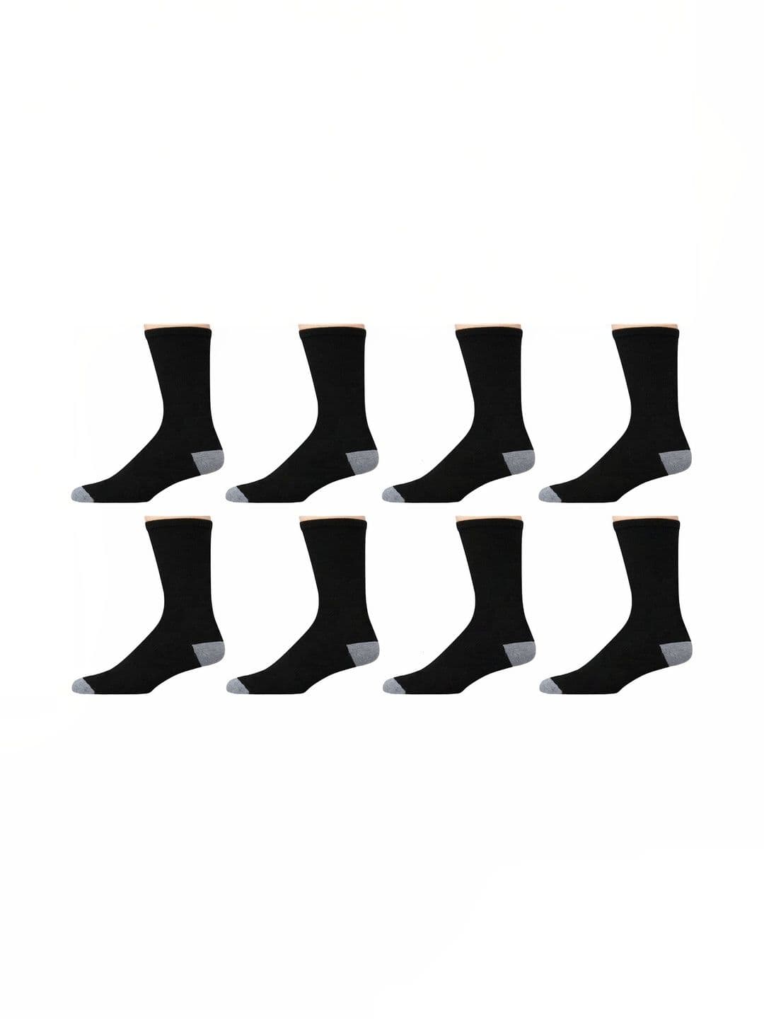 Akeeta Men Pack of 8 Cotton Assorted Colourblocked Calf Length Socks - view 1