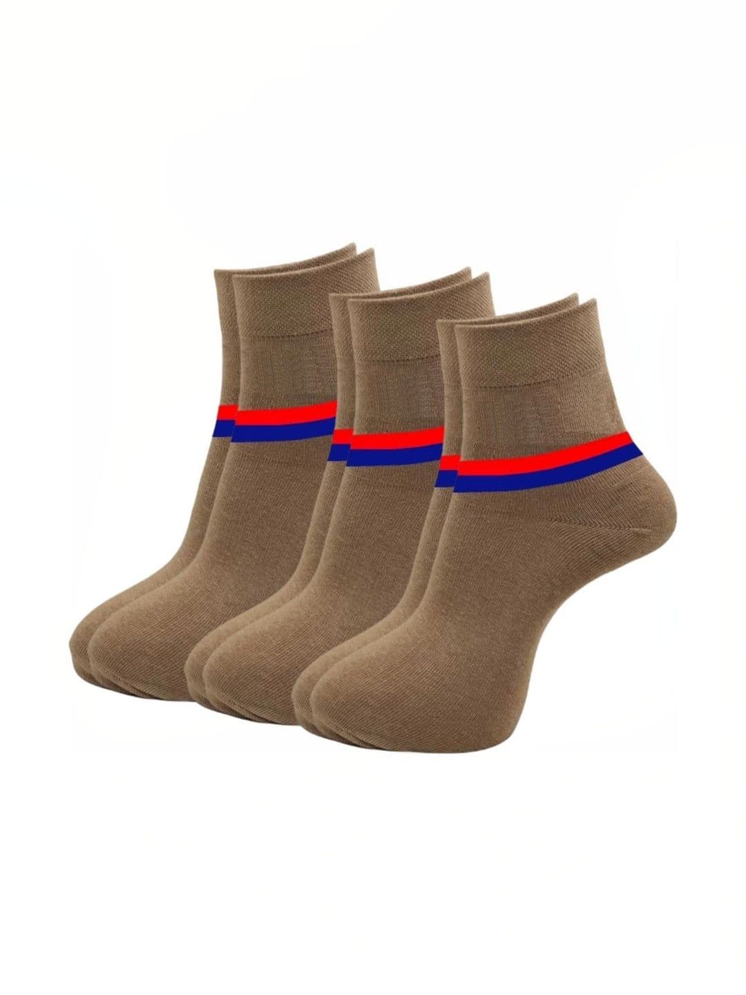akeet trend Men Pack of 3 Cotton Assorted Striped Ankle Length Socks - view 1