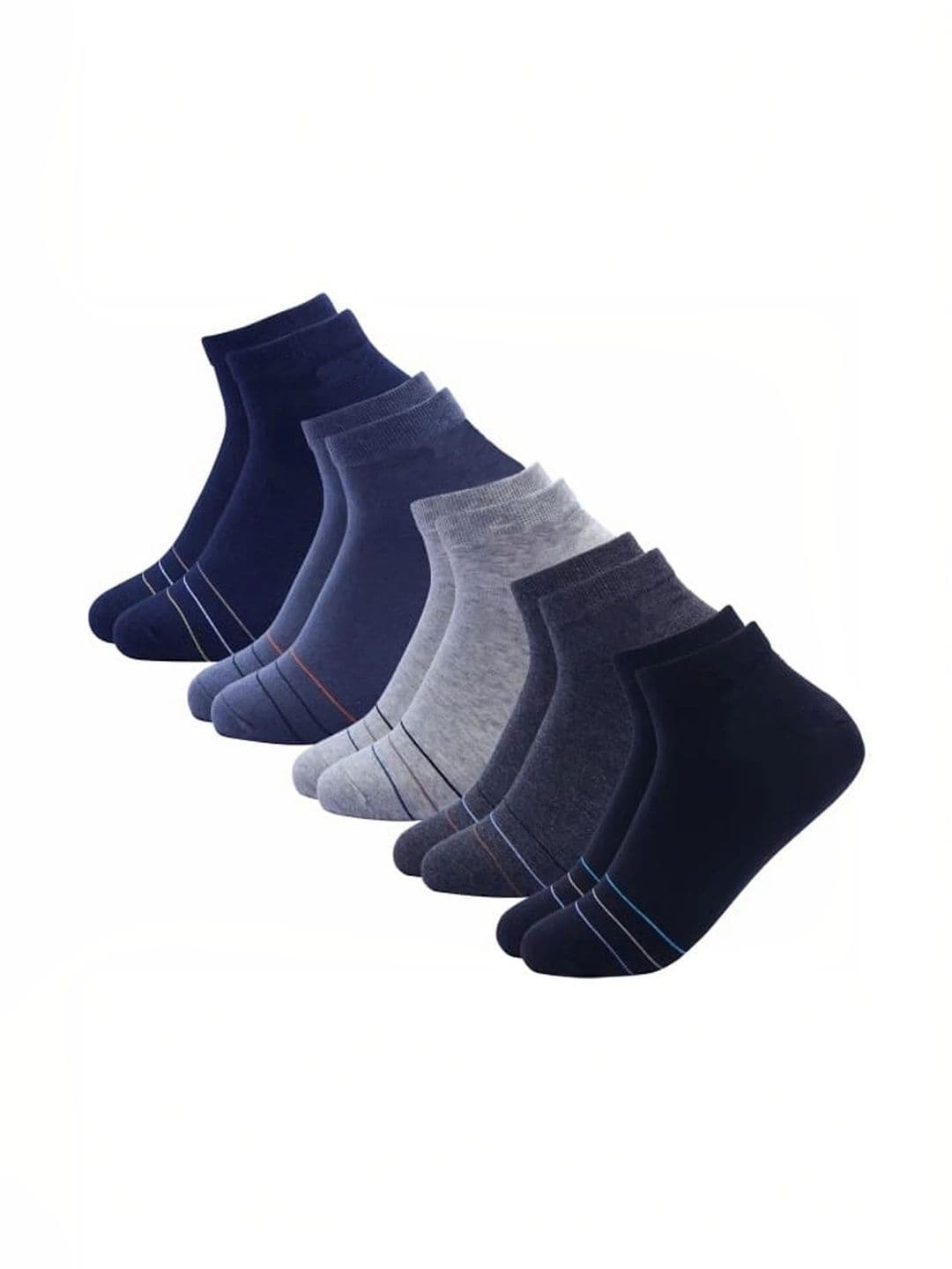 akeet trend Men Pack of 10 Cotton Assorted Patterned Ankle Length Socks - view 1