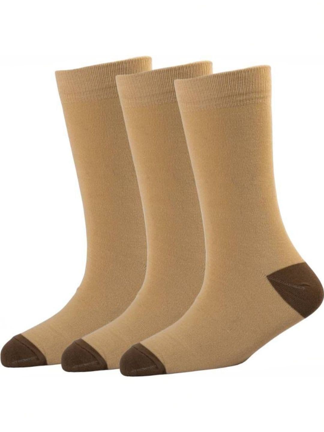 Akeeta Men Pack of 3 Cotton Assorted Colourblocked Calf Length Socks - view 1