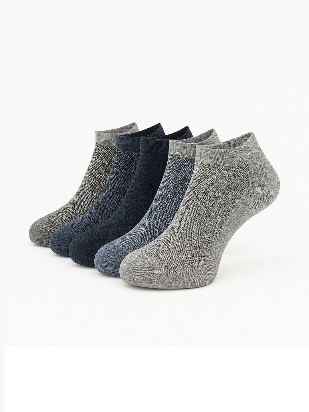 Akeeta Men Pack of 5 Cotton Assorted Patterned Ankle Length Socks - view 1