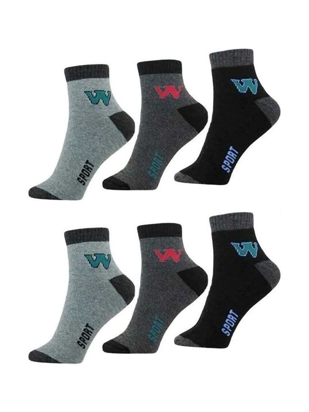 akeet trend Men Pack of 6 Cotton Assorted Patterned Ankle Length Socks - view 1