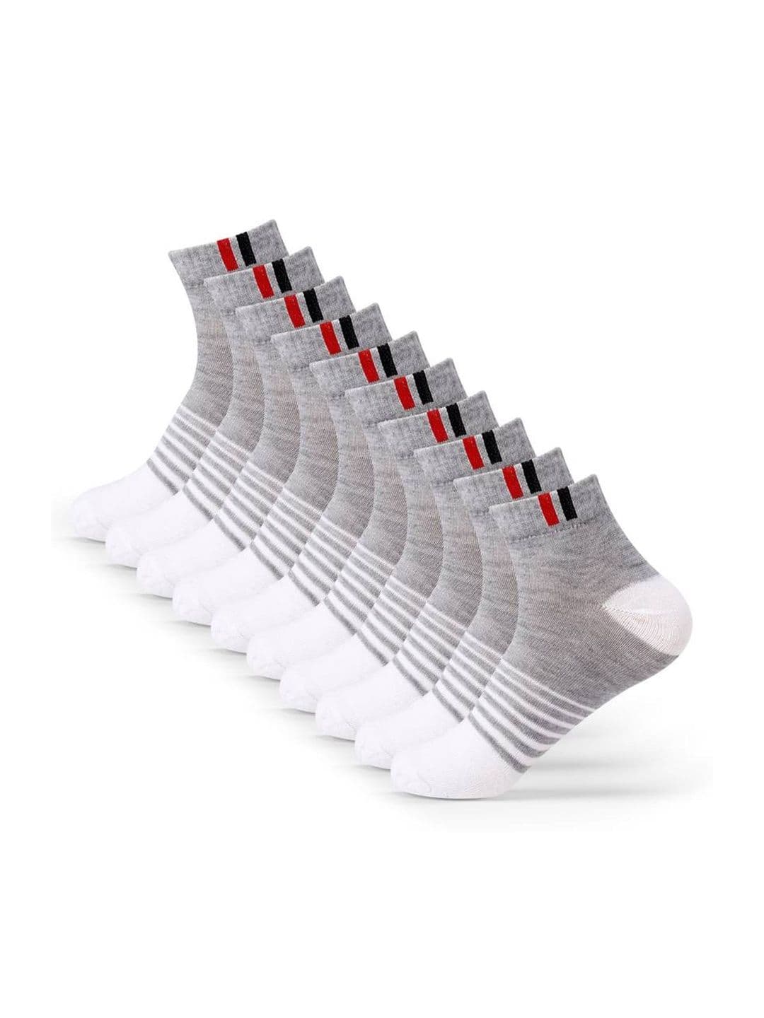 akeet trend Men Pack of 5 Cotton Assorted Striped Ankle Length Socks - view 1
