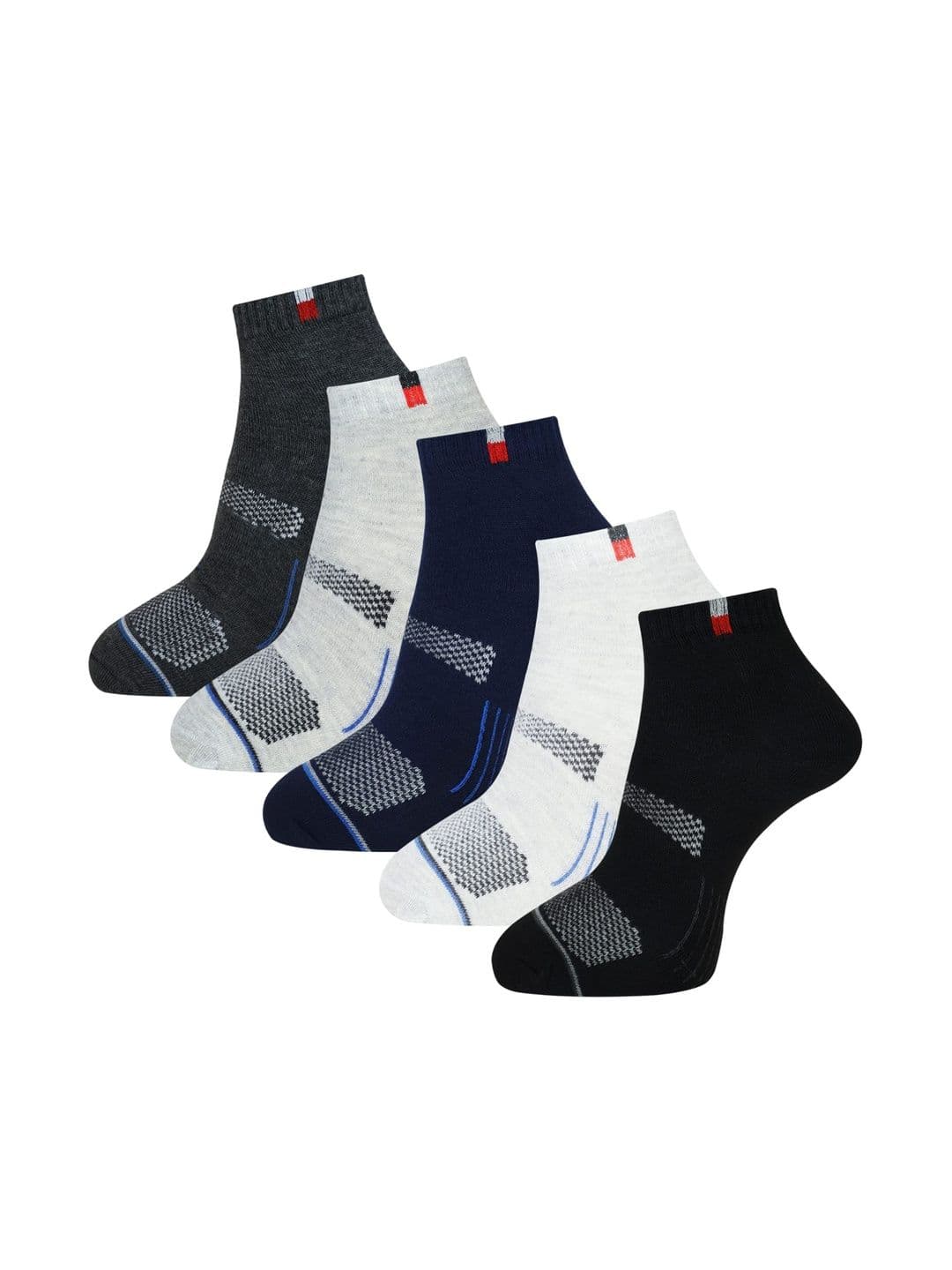 akeet trend Men Pack of 5 Cotton Assorted Patterned Ankle Length Socks - view 1