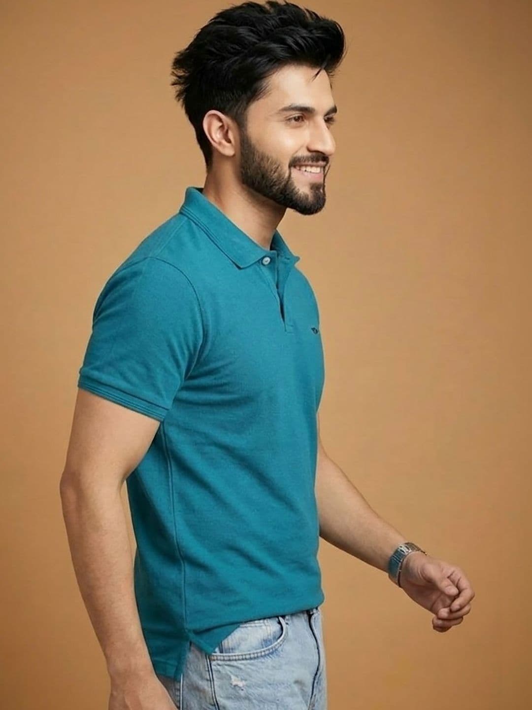 Mast & Harbour Men Polo Collar T-shirt - view 1