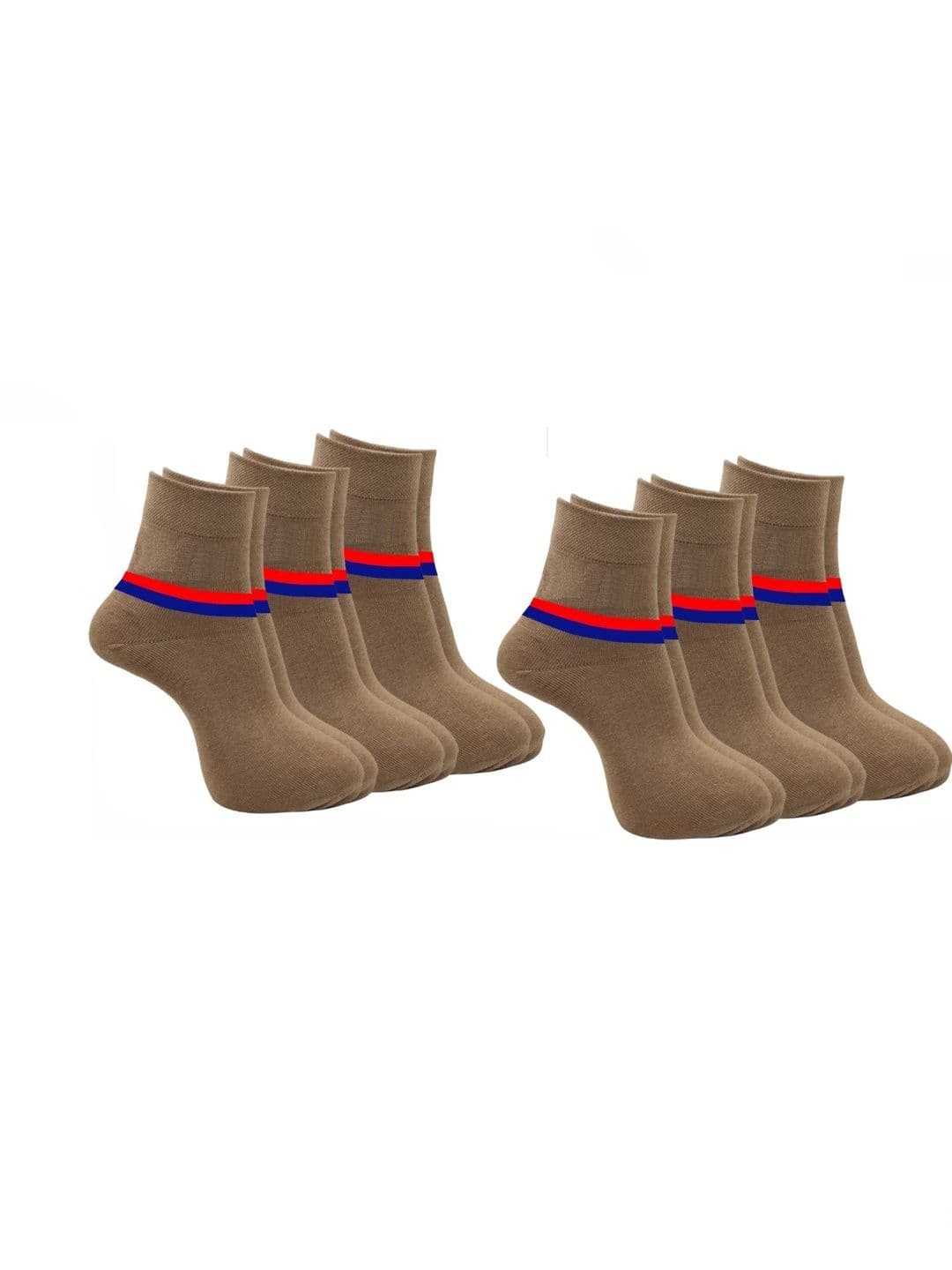 akeet trend Men Pack of 6 Cotton Assorted Colourblocked Above Ankle Socks - view 1