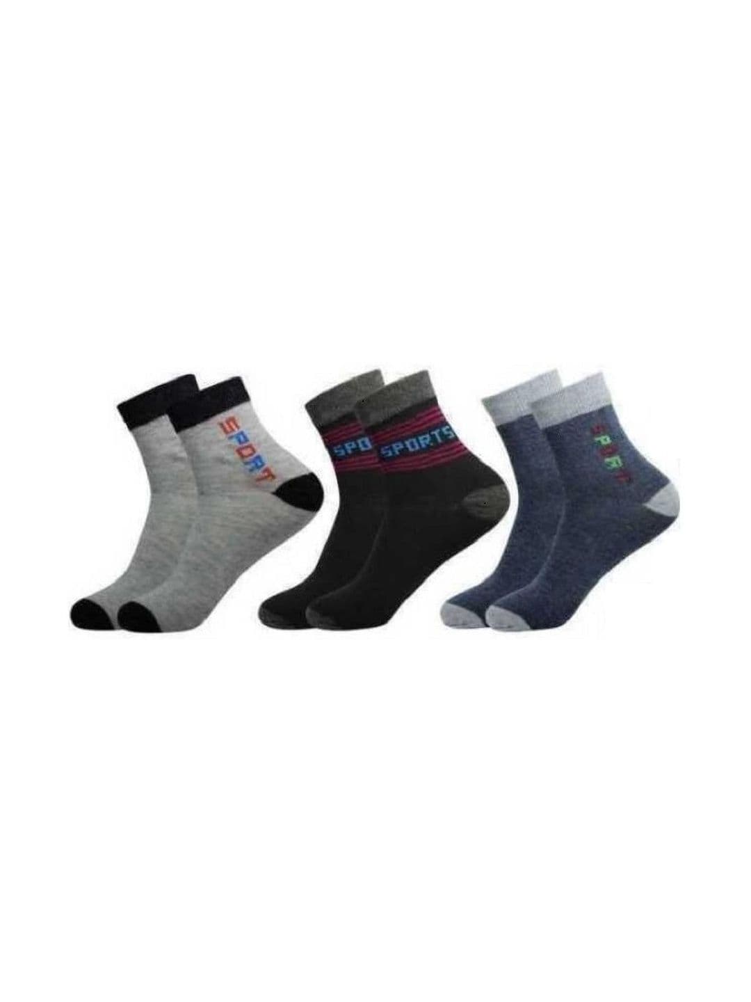 akeet trend Men Pack of 3 Cotton Assorted Patterned Above Ankle Socks - view 1