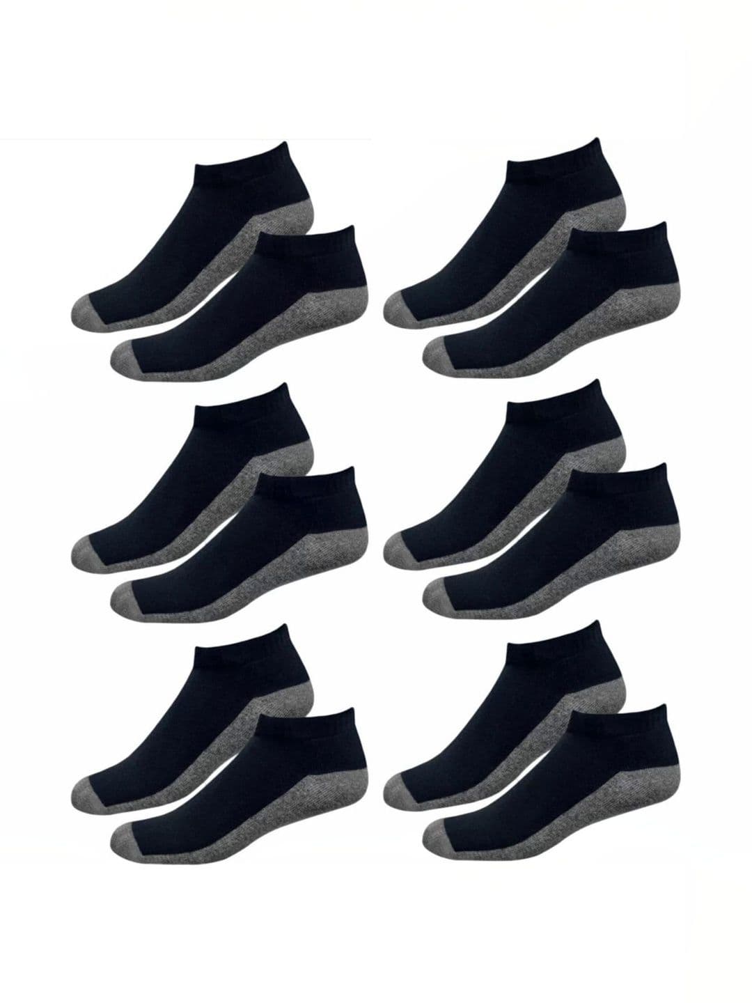 Akeeta Men Pack of 6 Cotton Assorted Colourblocked Ankle Length Socks - view 1