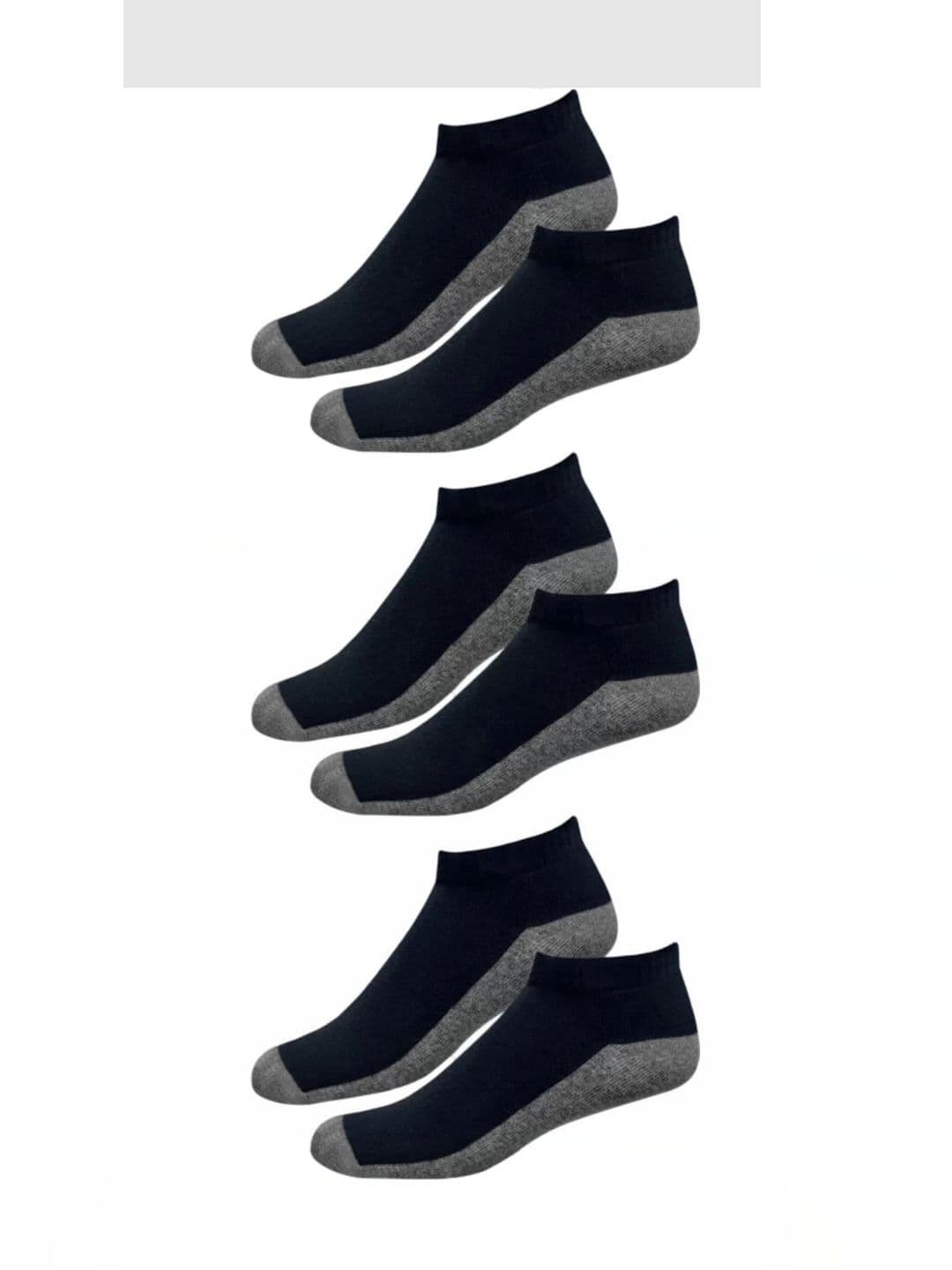 Akeeta Men Pack of 3 Cotton Assorted Colourblocked Ankle Length Socks - view 1