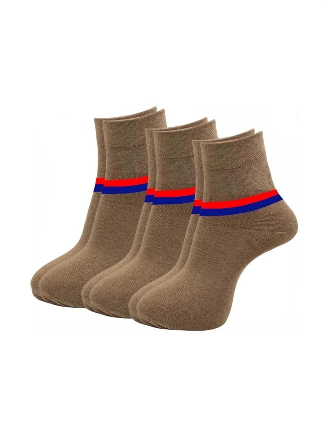akeet trend Men Pack of 3 Cotton Assorted Striped Ankle Length Socks - view 1
