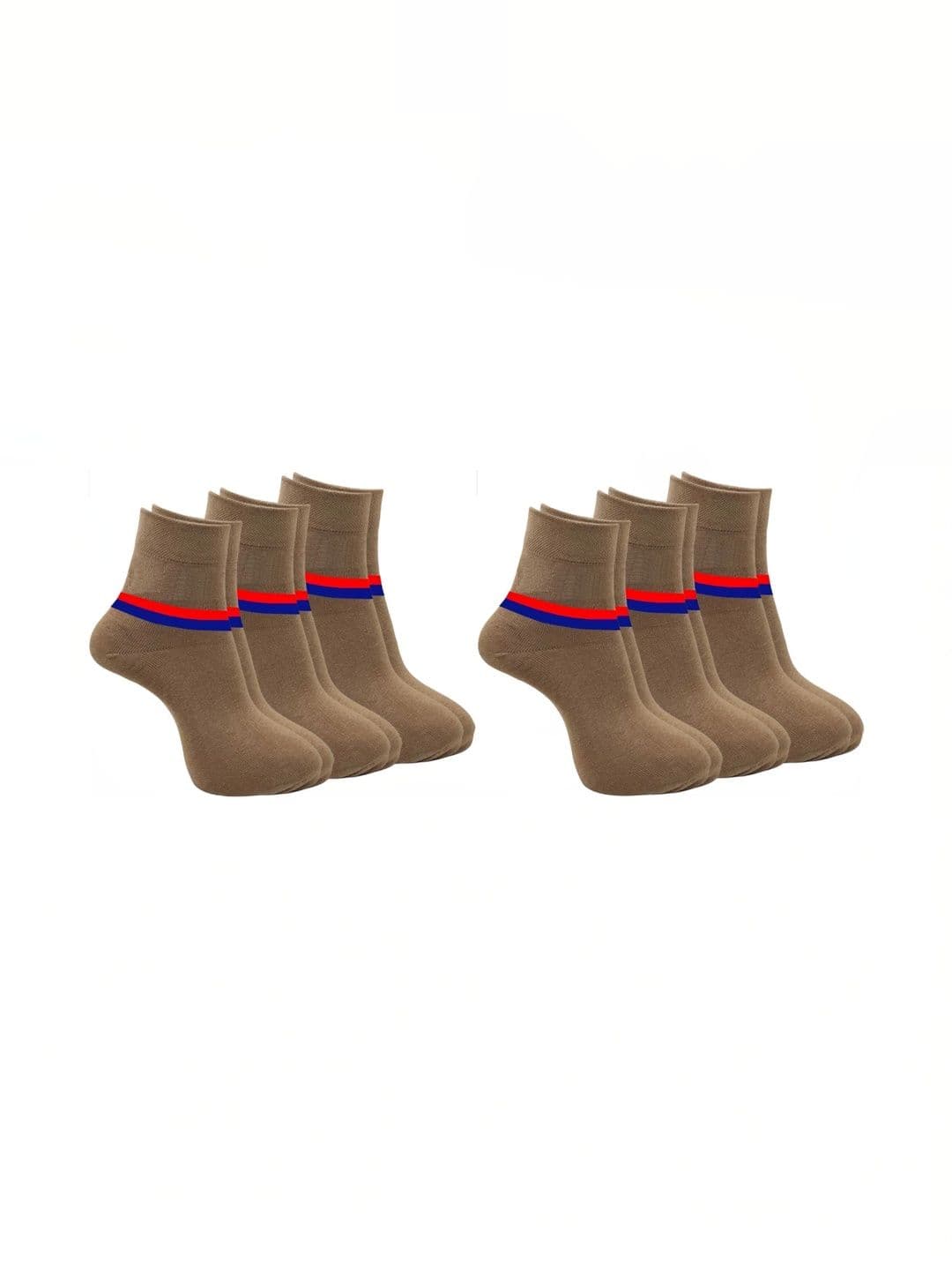 akeet trend Men Pack of 6 Cotton Assorted Striped Ankle Length Socks - view 1