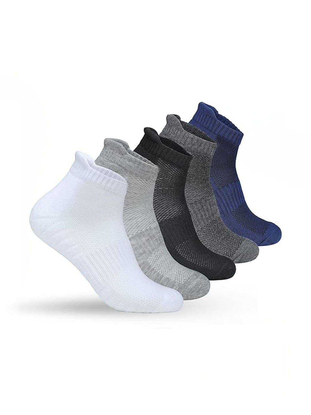 Akeeta Men Pack of 5 Cotton Assorted Patterned Ankle Length Socks - view 1