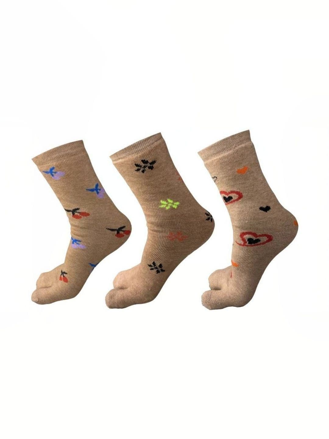 Akeeta Men Pack of 3 Cotton Assorted Patterned Ankle Length Socks - view 1