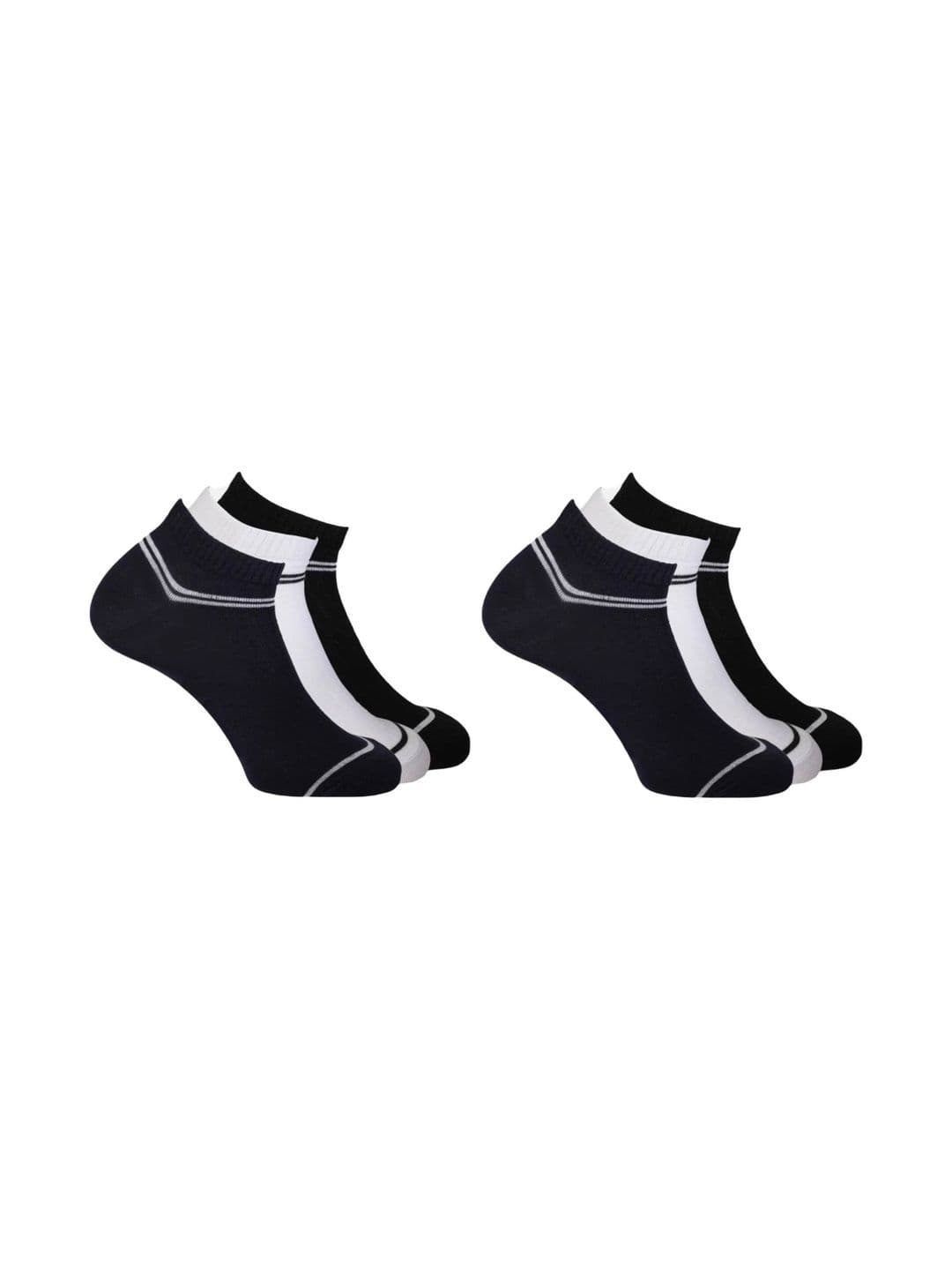 akeet trend Men Pack of 6 Cotton Assorted Colourblocked Ankle Length Socks - view 1
