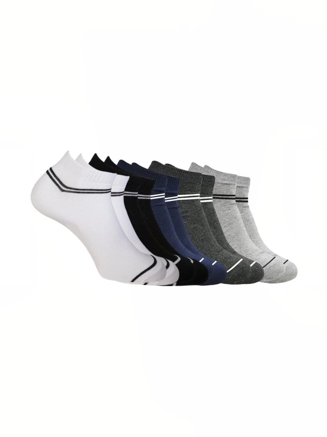 akeet trend Men Pack of 5 Cotton Assorted Striped Ankle Length Socks - view 1