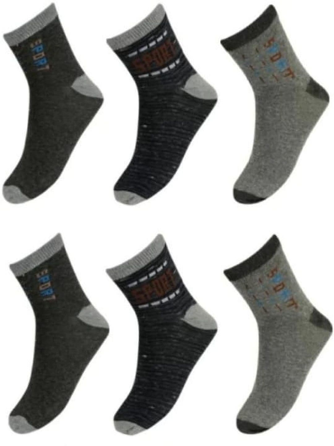 Akeeta Men Pack of 6 Cotton Assorted Patterned Ankle Length Socks - view 1