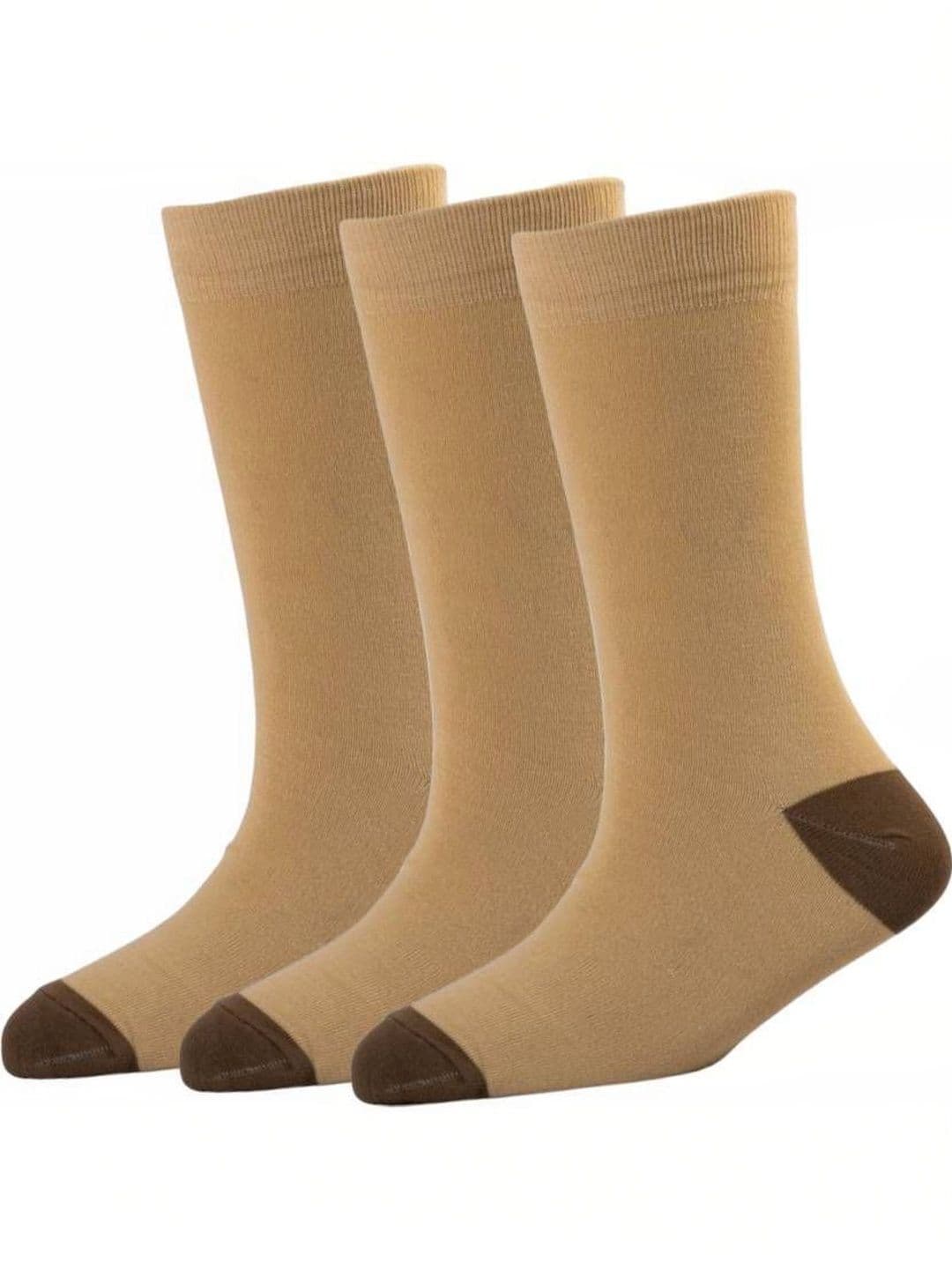 akeet trend Men Pack of 3 Cotton Assorted Colourblocked Calf Length Socks - view 1