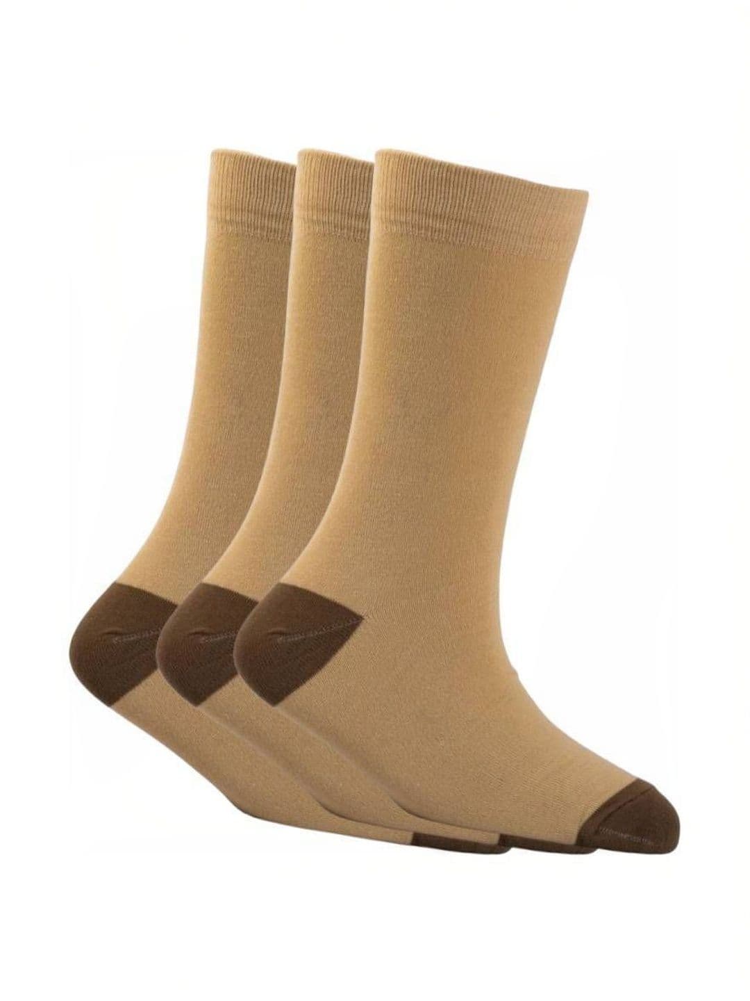 akeet trend Men Pack of 3 Cotton Assorted Colourblocked Calf Length Socks - view 1