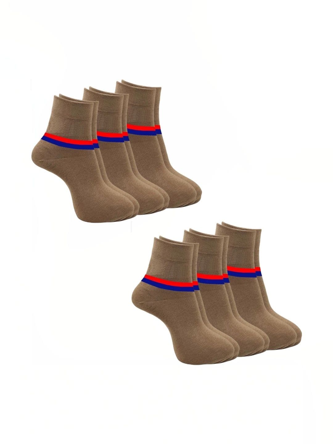 akeet trend Men Pack of 6 Cotton Assorted Colourblocked Ankle Length Socks - view 1