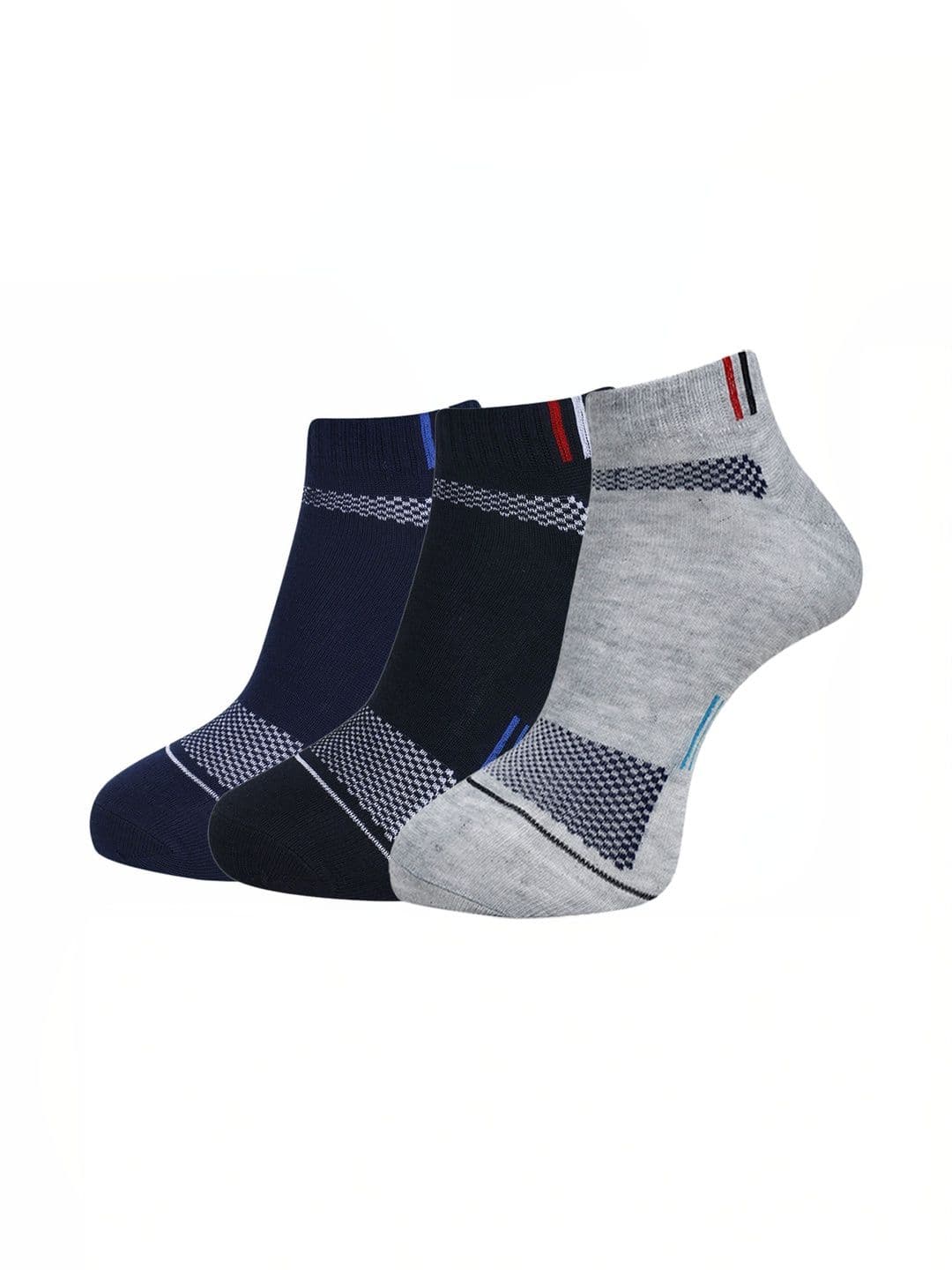 Akeeta Men Pack of 10 Cotton Assorted Patterned Above Ankle Socks - view 1