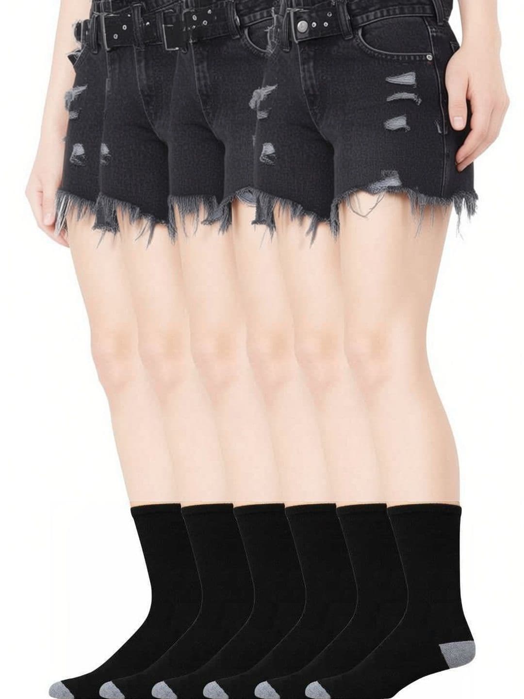 Akeeta Men Pack of 6 Cotton Assorted Colourblocked Calf Length Socks - view 1