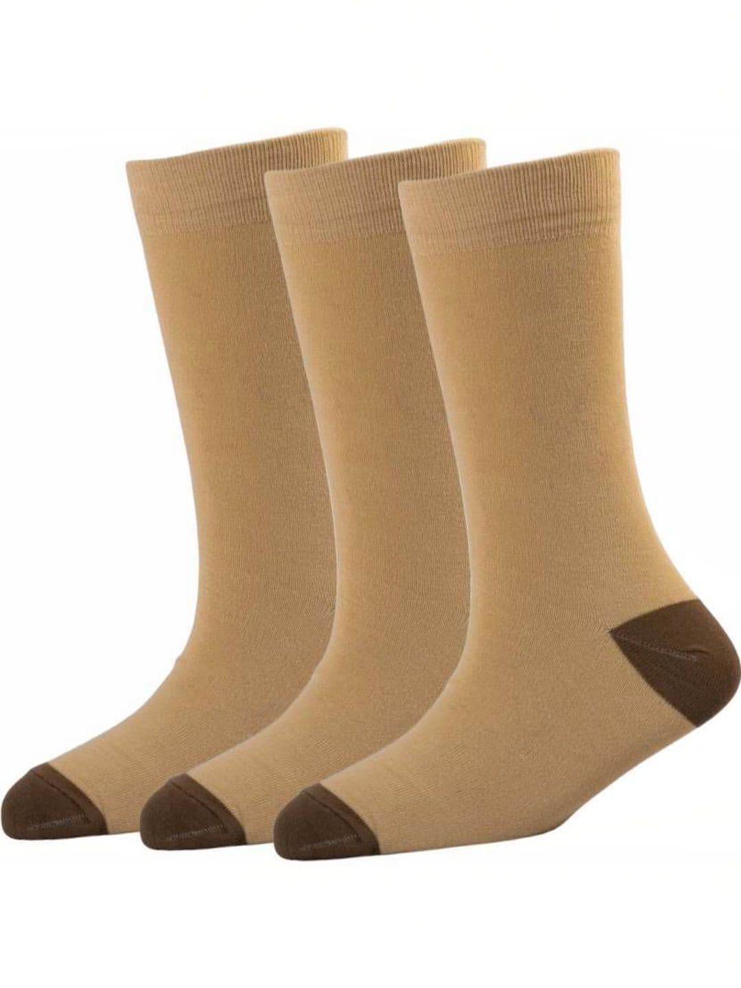 akeet trend Men Pack of 3 Cotton Assorted Colourblocked Calf Length Socks - view 1