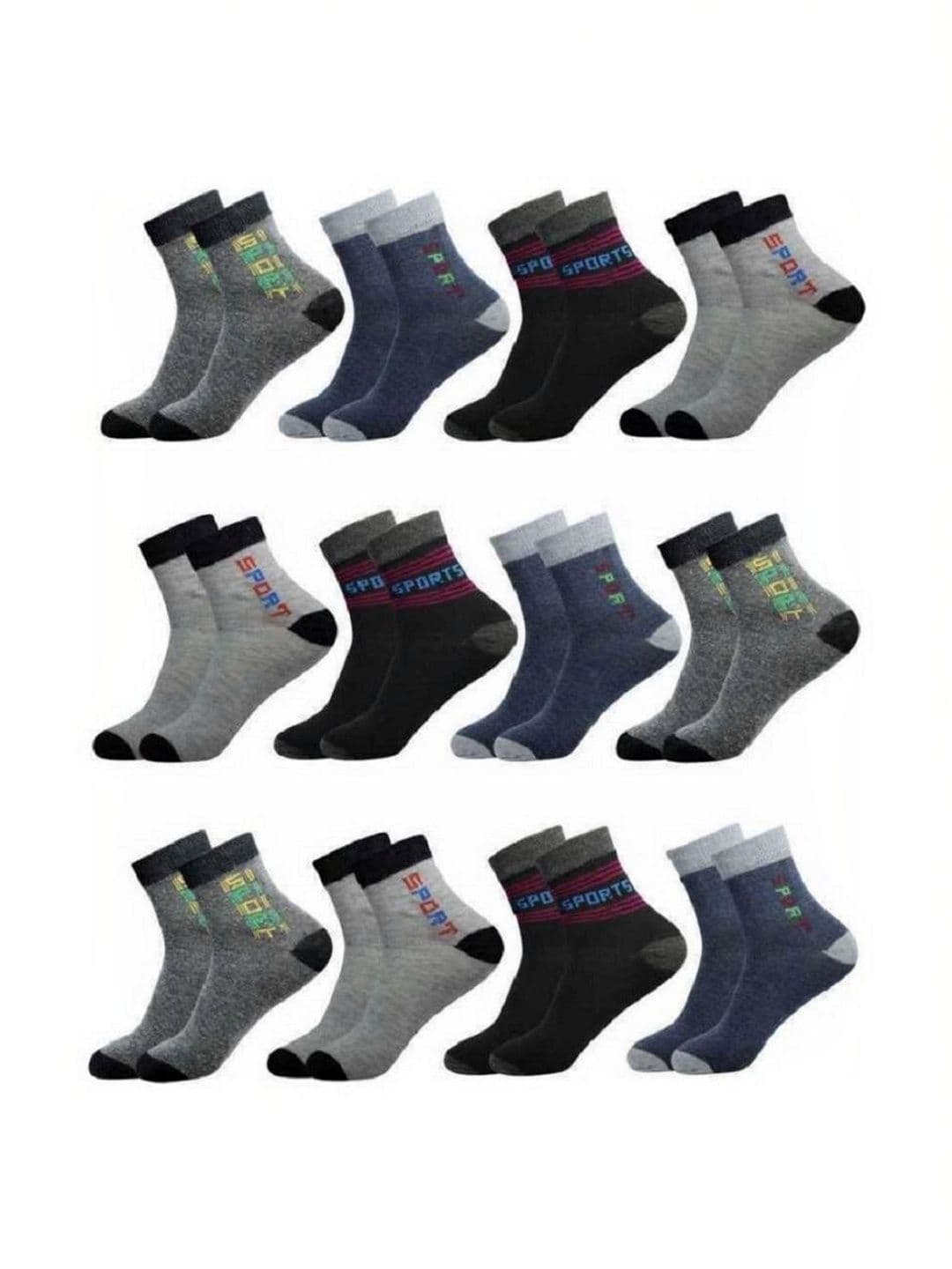 Akeeta Men Cotton Assorted Patterned Ankle Length Socks - view 1