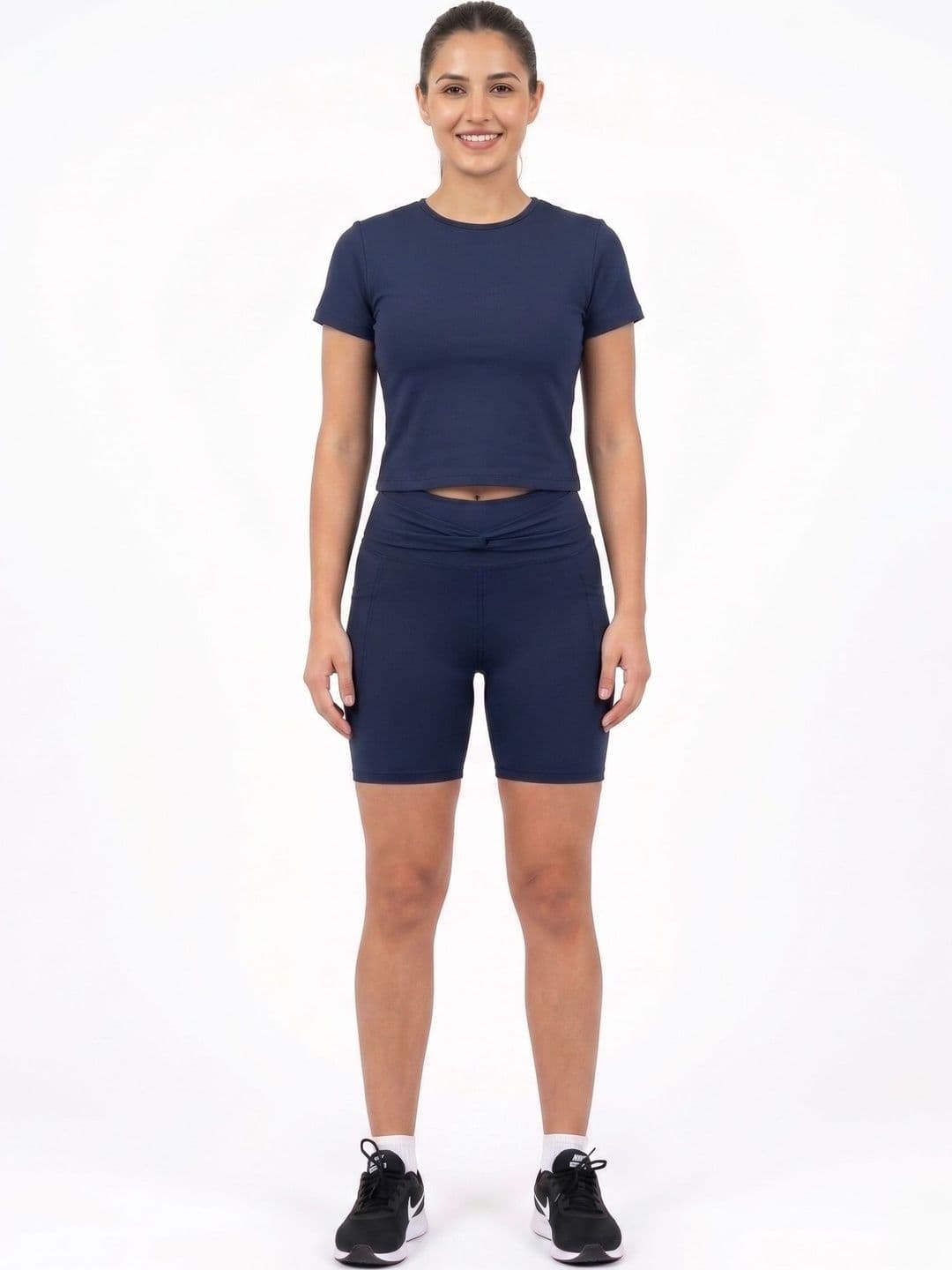 BENZOS Women Skinny Fit High-Rise Cycling Shorts - view 1