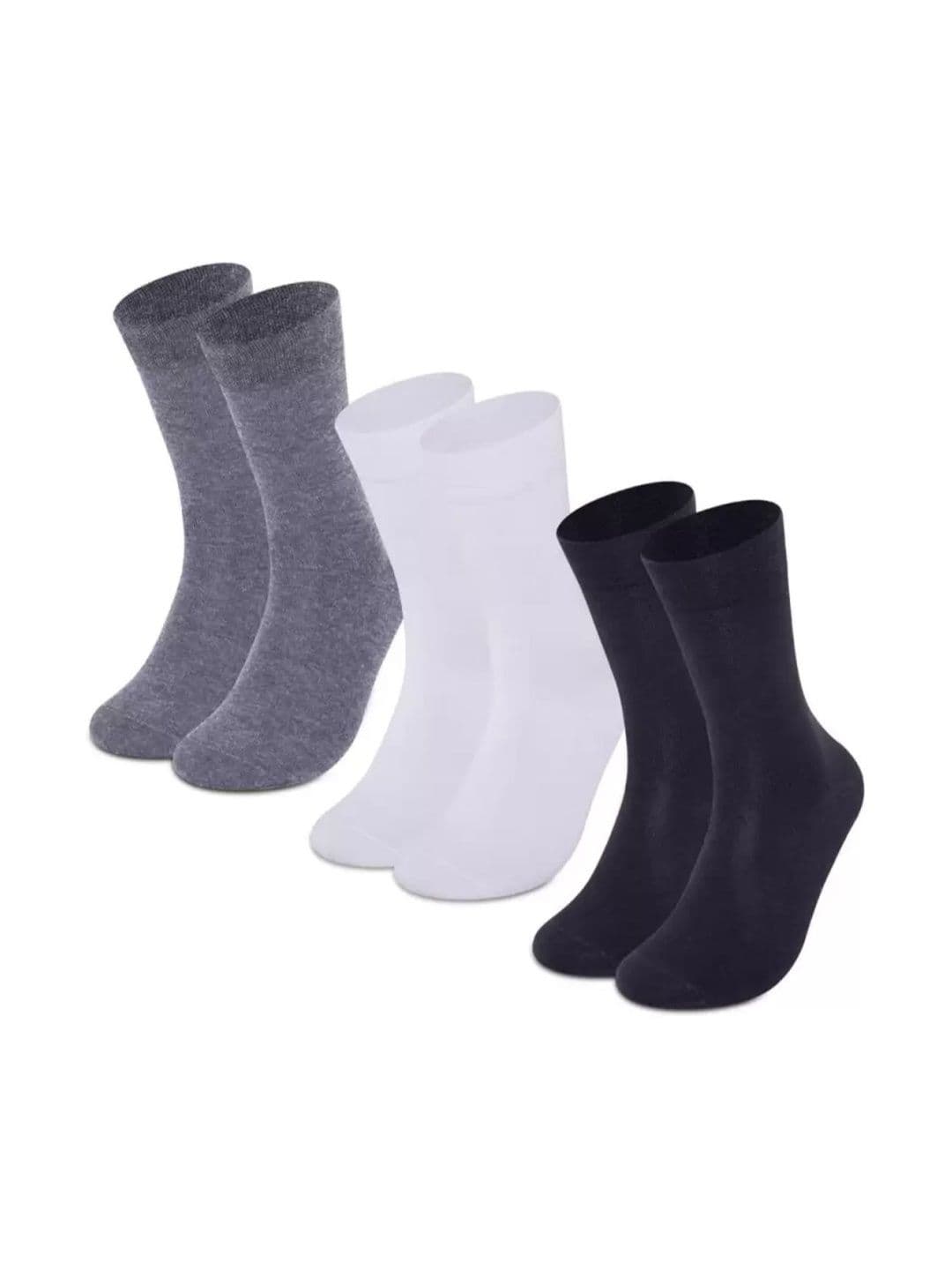 Akeeta Men Pack of 3 Cotton Assorted Calf Length Socks - view 1