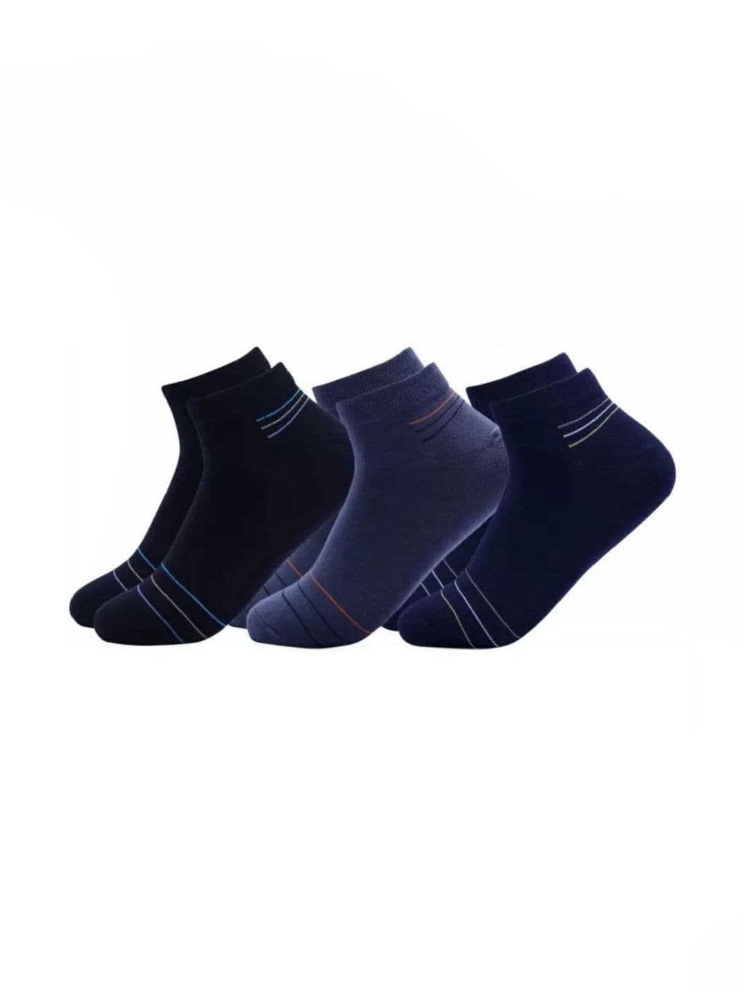 akeet trend Men Pack of 3 Cotton Assorted Striped Ankle Length Socks - view 1