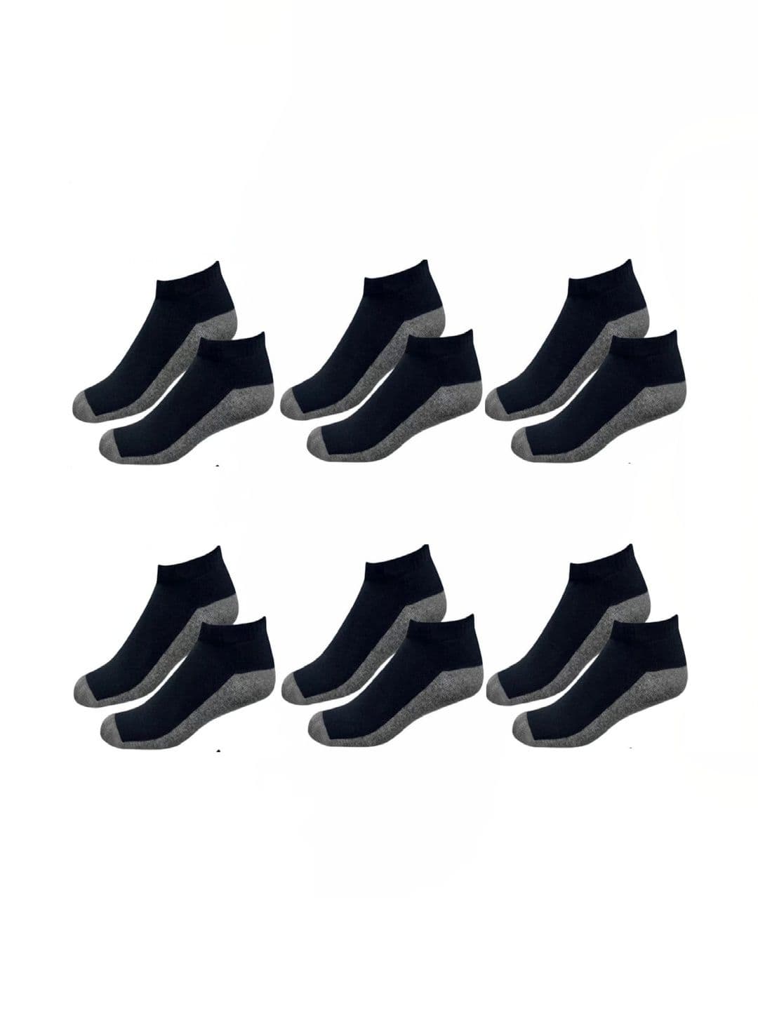 Akeeta Men Pack of 6 Cotton Assorted Colourblocked Ankle Length Socks - view 1