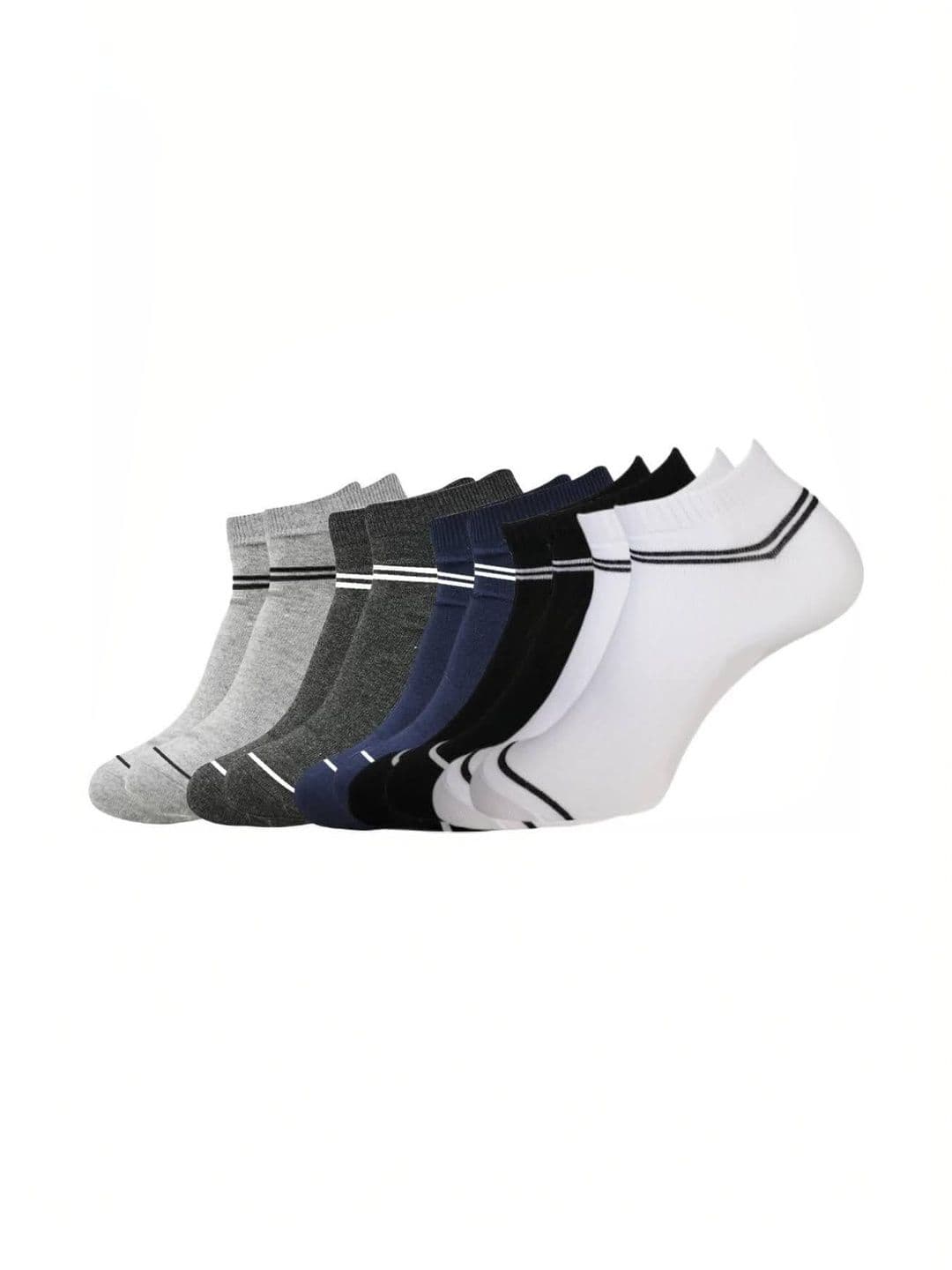 Akeeta Men Pack of 5 Cotton Assorted Striped Ankle Length Socks - view 1