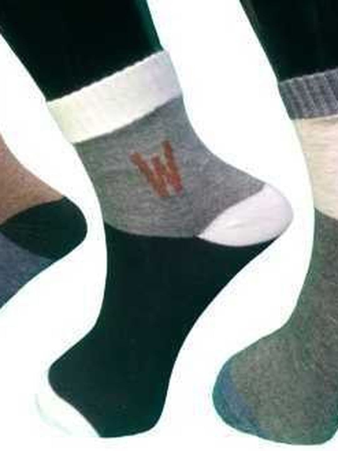 Akeeta Men Pack of 5 Cotton Assorted Colourblocked Ankle Length Socks - view 1