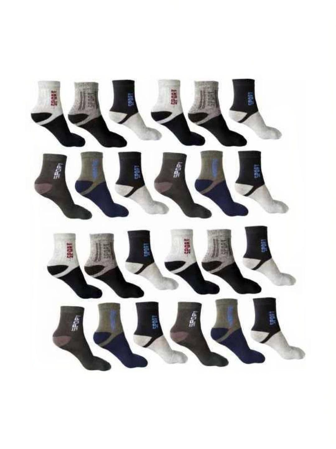 akeet trend Men Cotton Assorted Colourblocked Ankle Length Socks - view 1