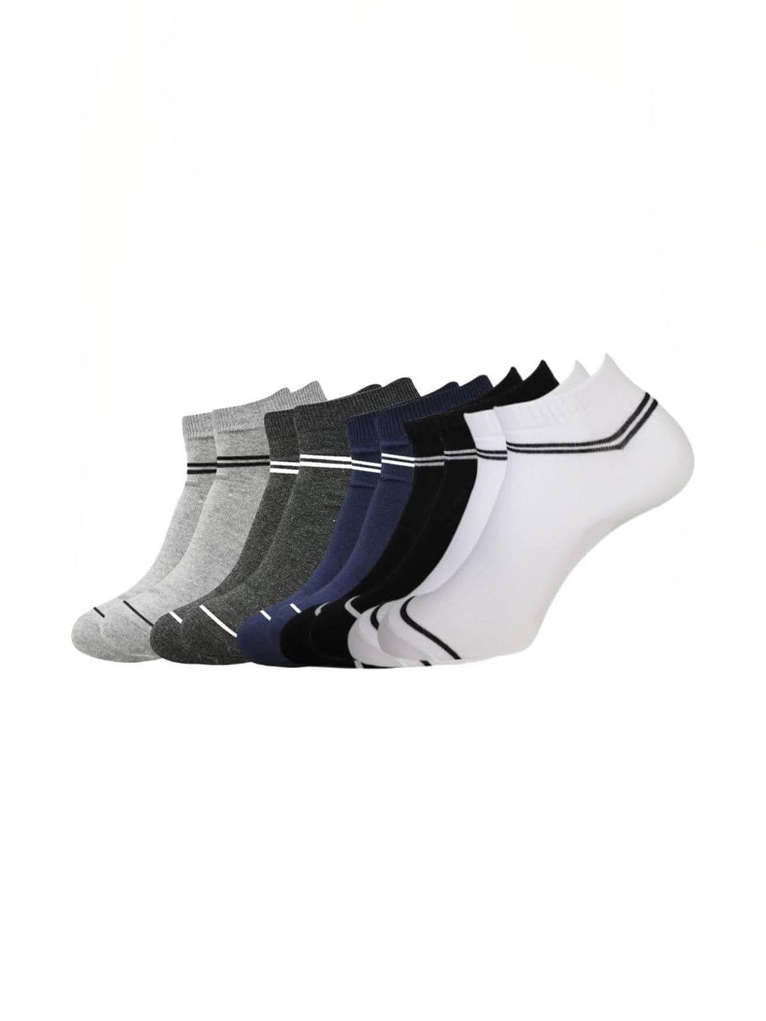 akeet trend Men Pack of 5 Cotton Assorted Striped Ankle Length Socks - view 1