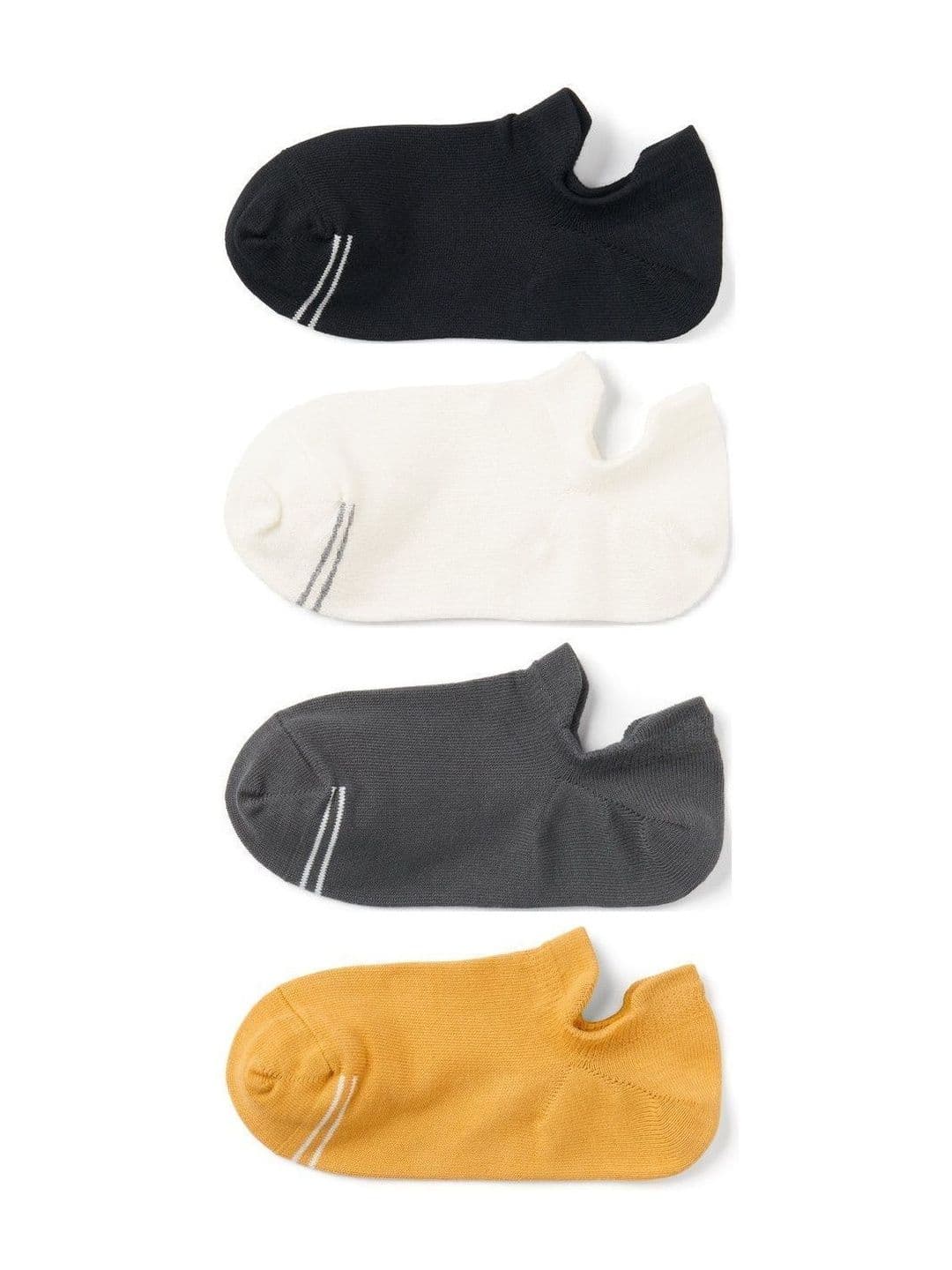 Akeeta Men Pack of 4 Cotton Assorted Colourblocked Shoe Liners Socks - view 1
