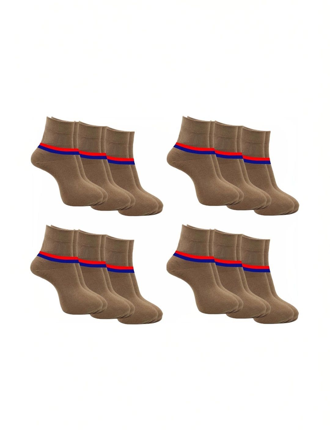 akeet trend Men Cotton Assorted Striped Ankle Length Socks - view 1