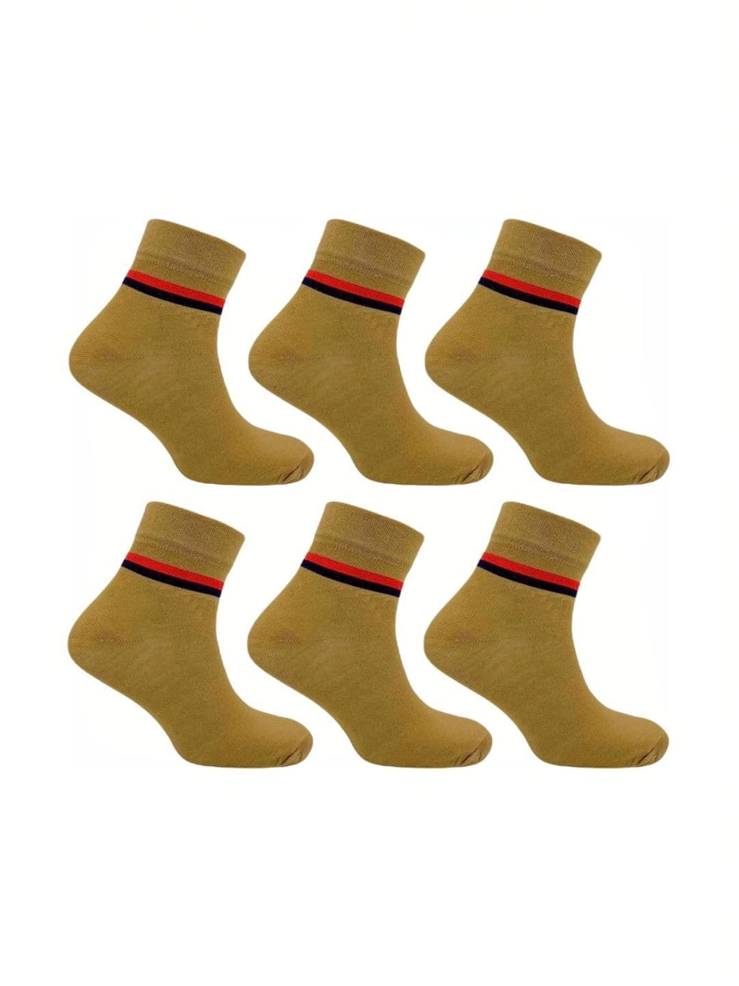 akeet trend Men Pack of 6 Cotton Assorted Striped Ankle Length Socks - view 1