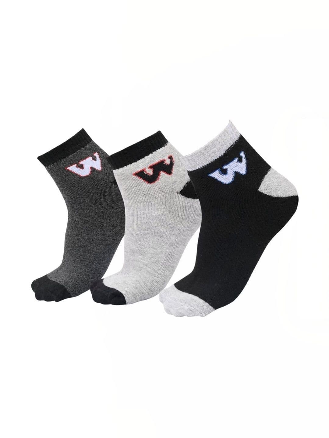 akeet trend Men Pack of 3 Cotton Assorted Patterned Ankle Length Socks - view 1