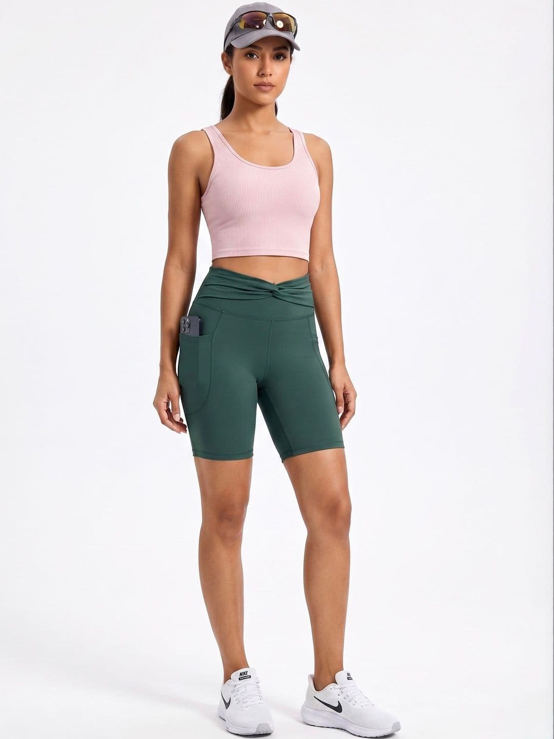 BENZOS Women Skinny Fit High-Rise Cycling Shorts - view 1