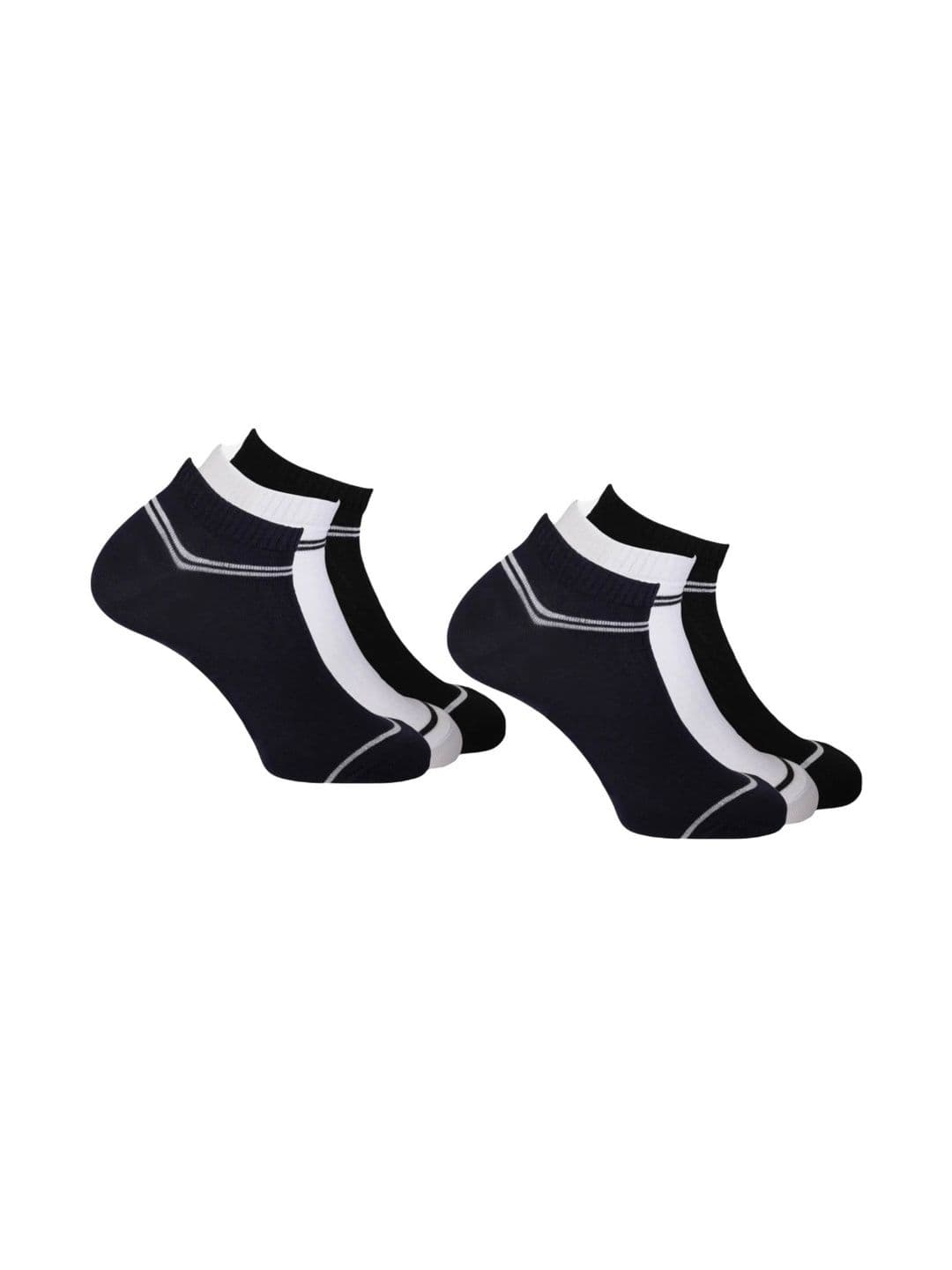 akeet trend Men Pack of 6 Cotton Assorted Striped Ankle Length Socks - view 1